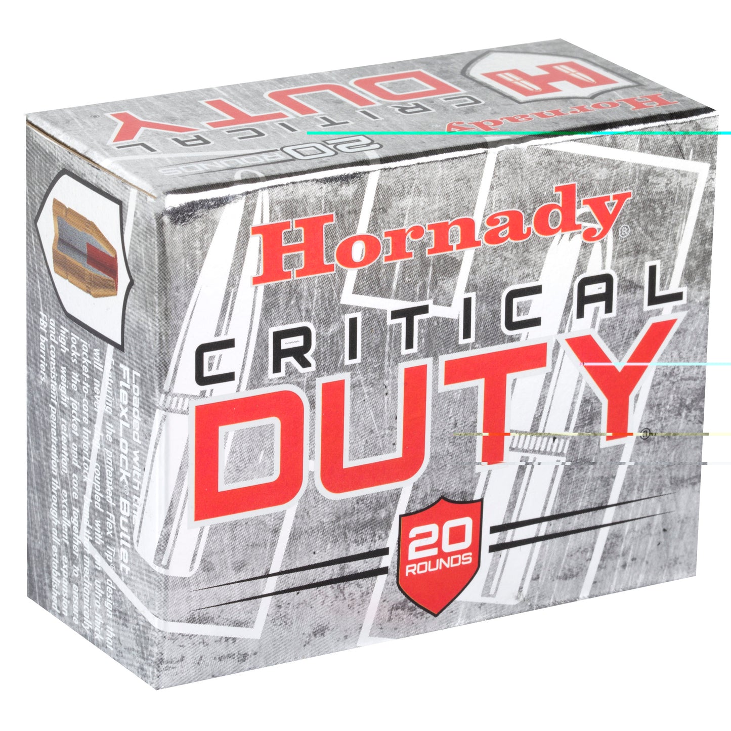 Hornady, Critical Duty, .45 Auto, Overpressure Ammunition, +P, 220 Grain, 20 Rounds per Box