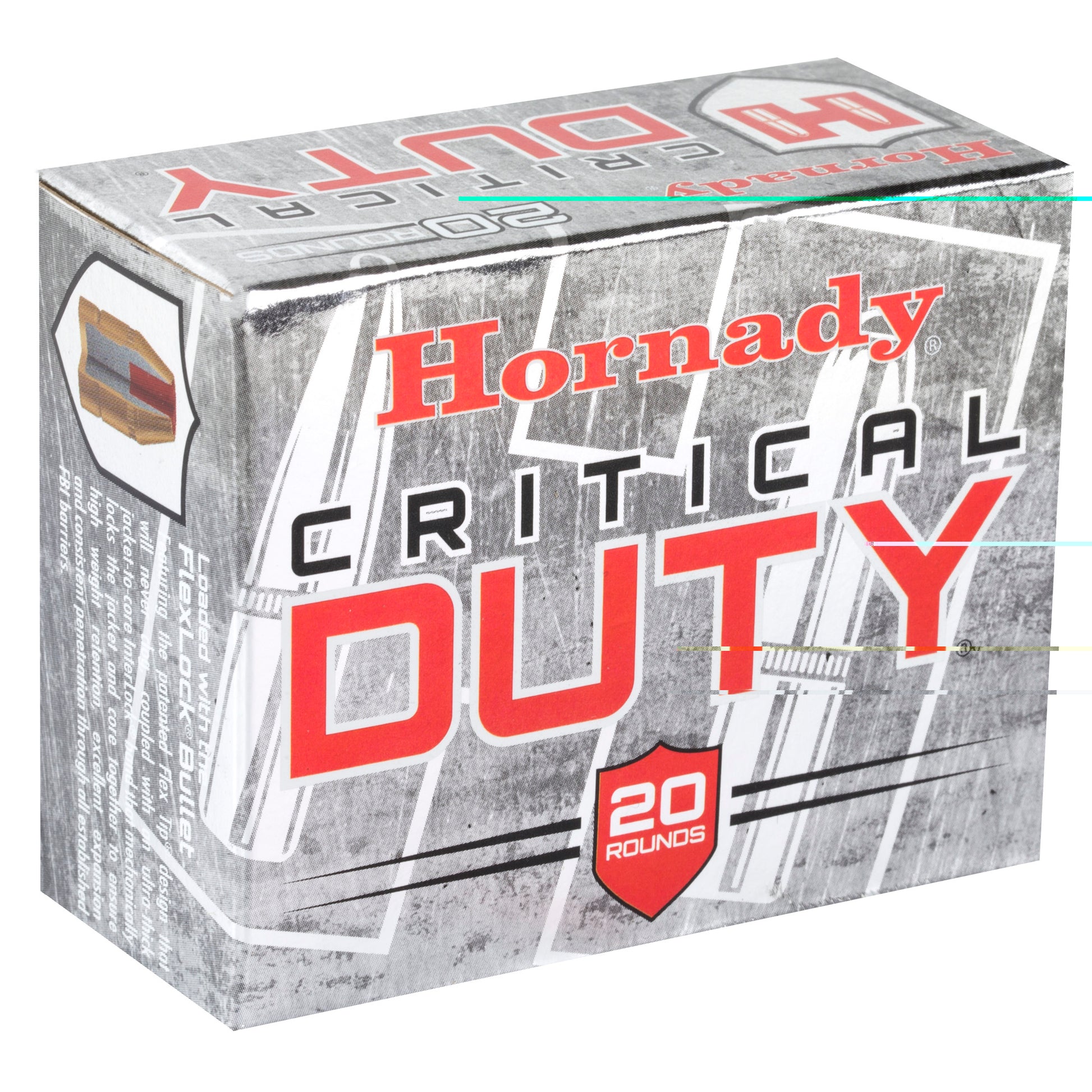 Hornady, Critical Duty, .45 Auto, Overpressure Ammunition, +P, 220 Grain, 20 Rounds per Box