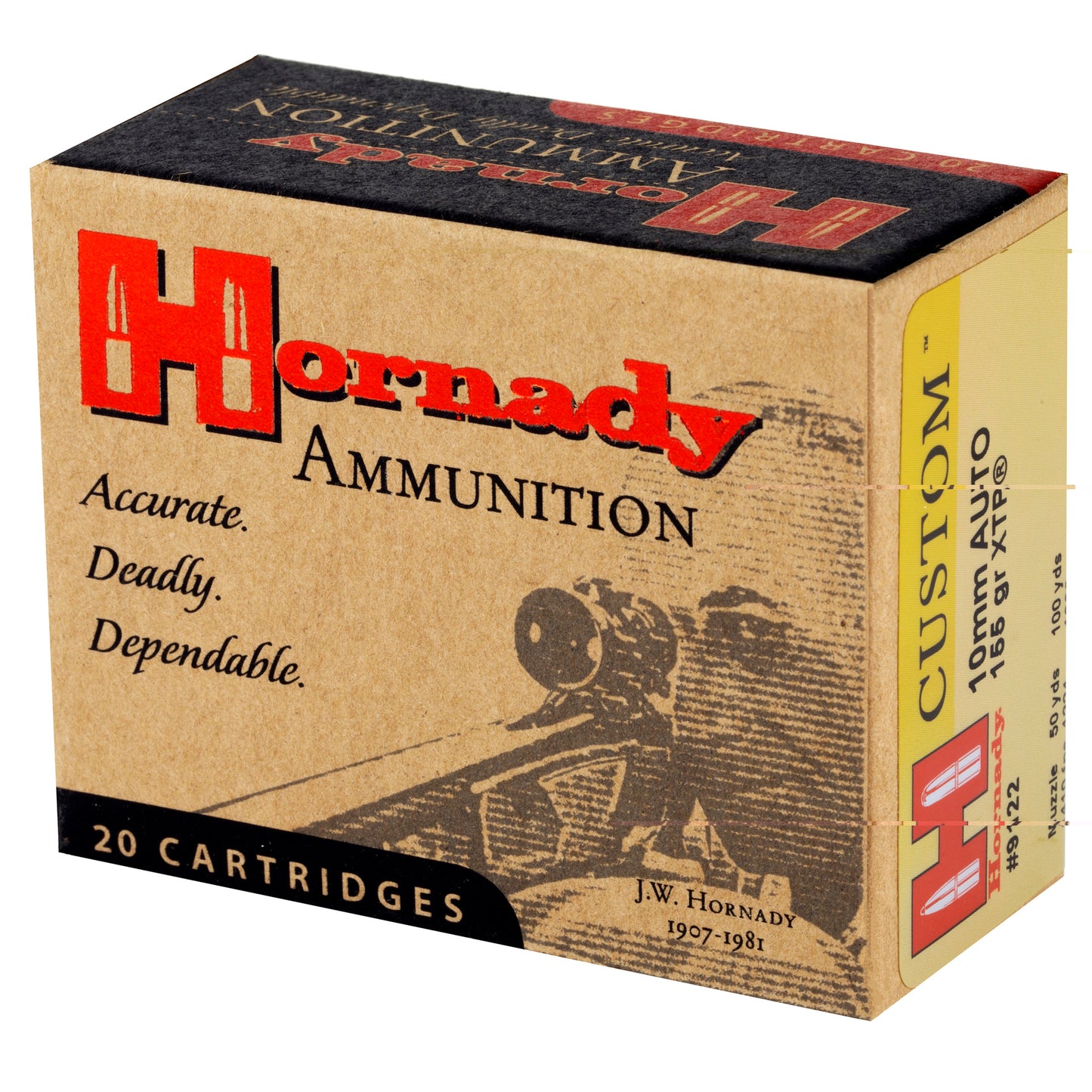 Hornady 10mm, 155grain, XTP 20 Rounds per Box