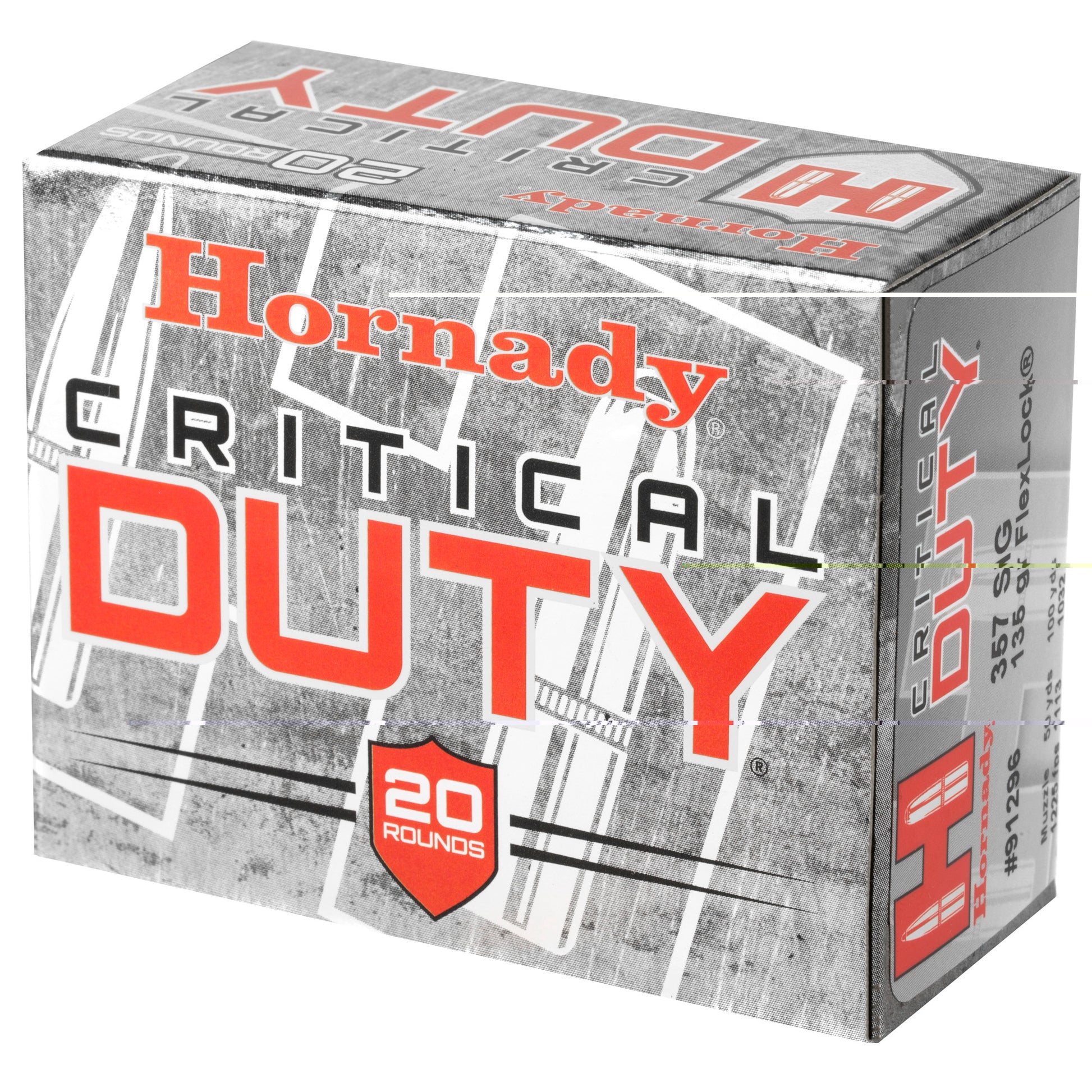 Hornady, .357 Sig, 135 Grain, FlexLock, Critical Duty, 20 Rounds per Box