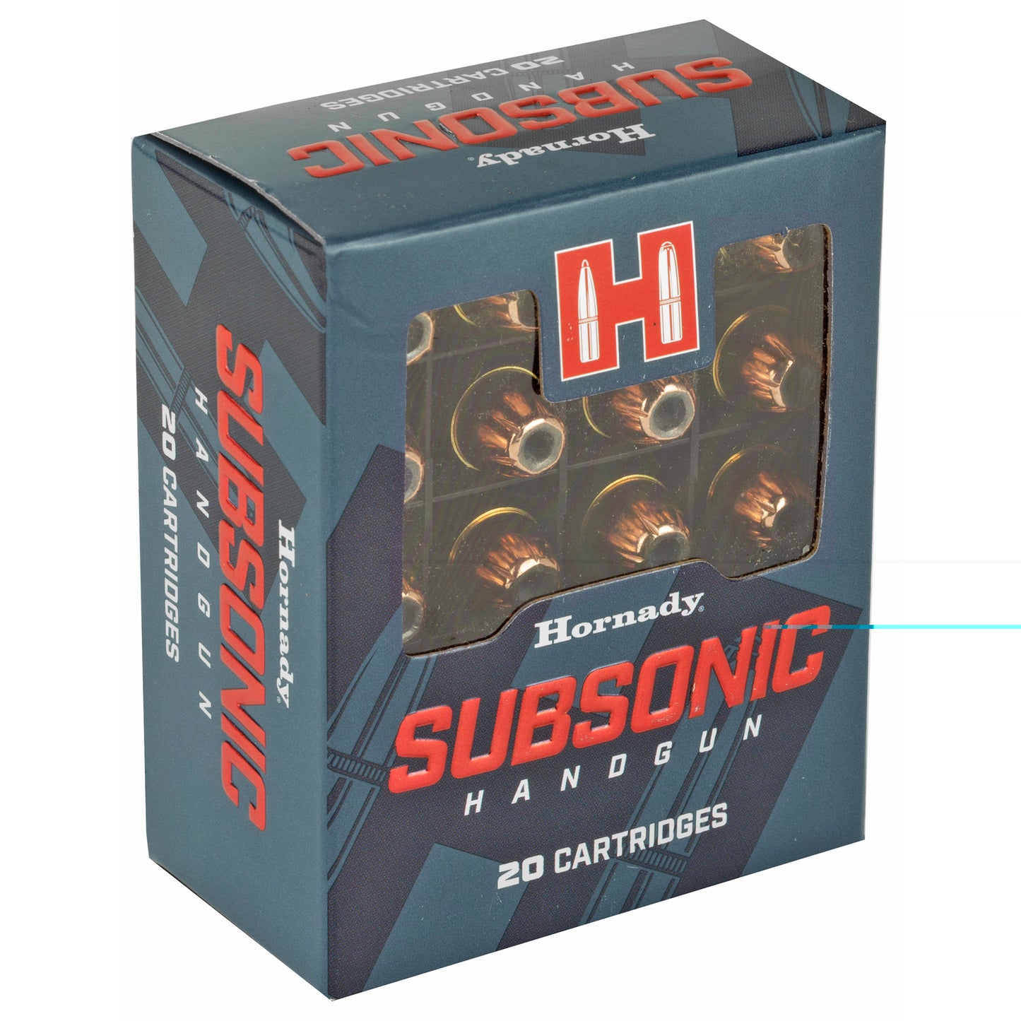 Hornady, Subsonic Handgun, .40 S&W, 180 Grain | Extreme Terminal Performance, XTP | 20 Rounds per Box 