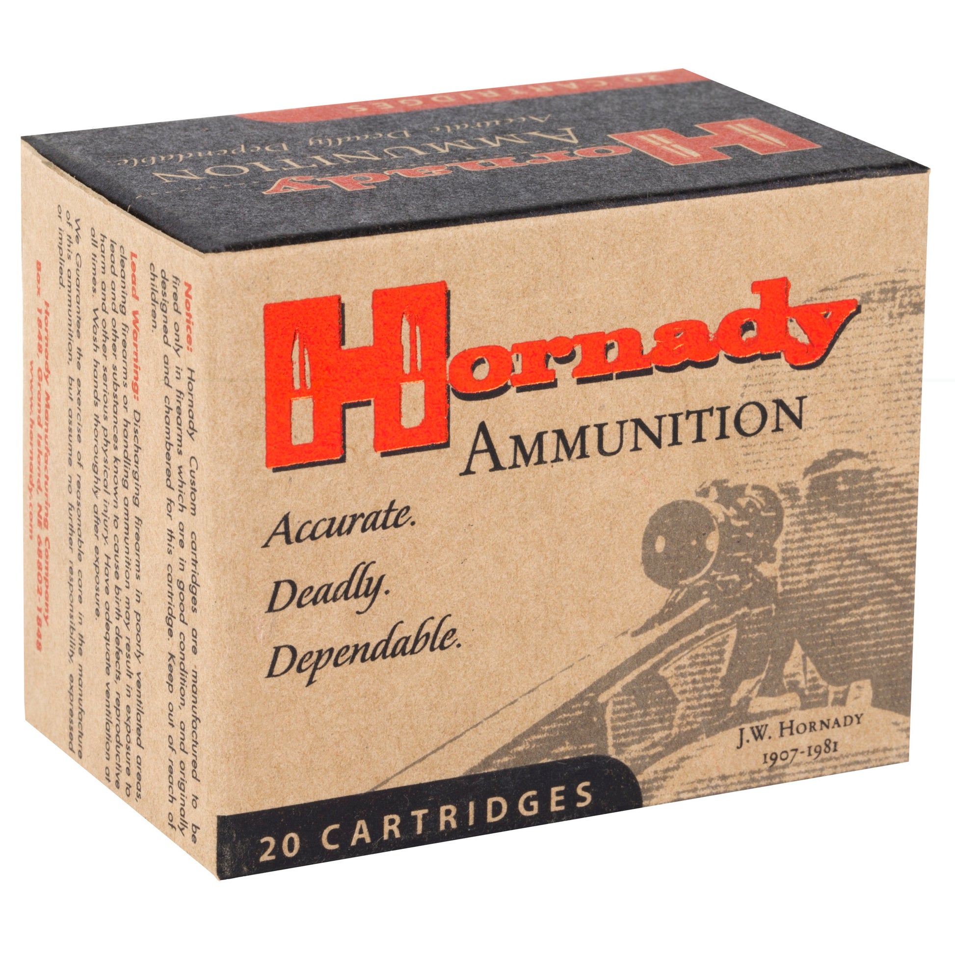 Hornady Ammunition, .50, Action Express, AE, 300 Grain, Flextip, XTP, 20 Rounds per Box