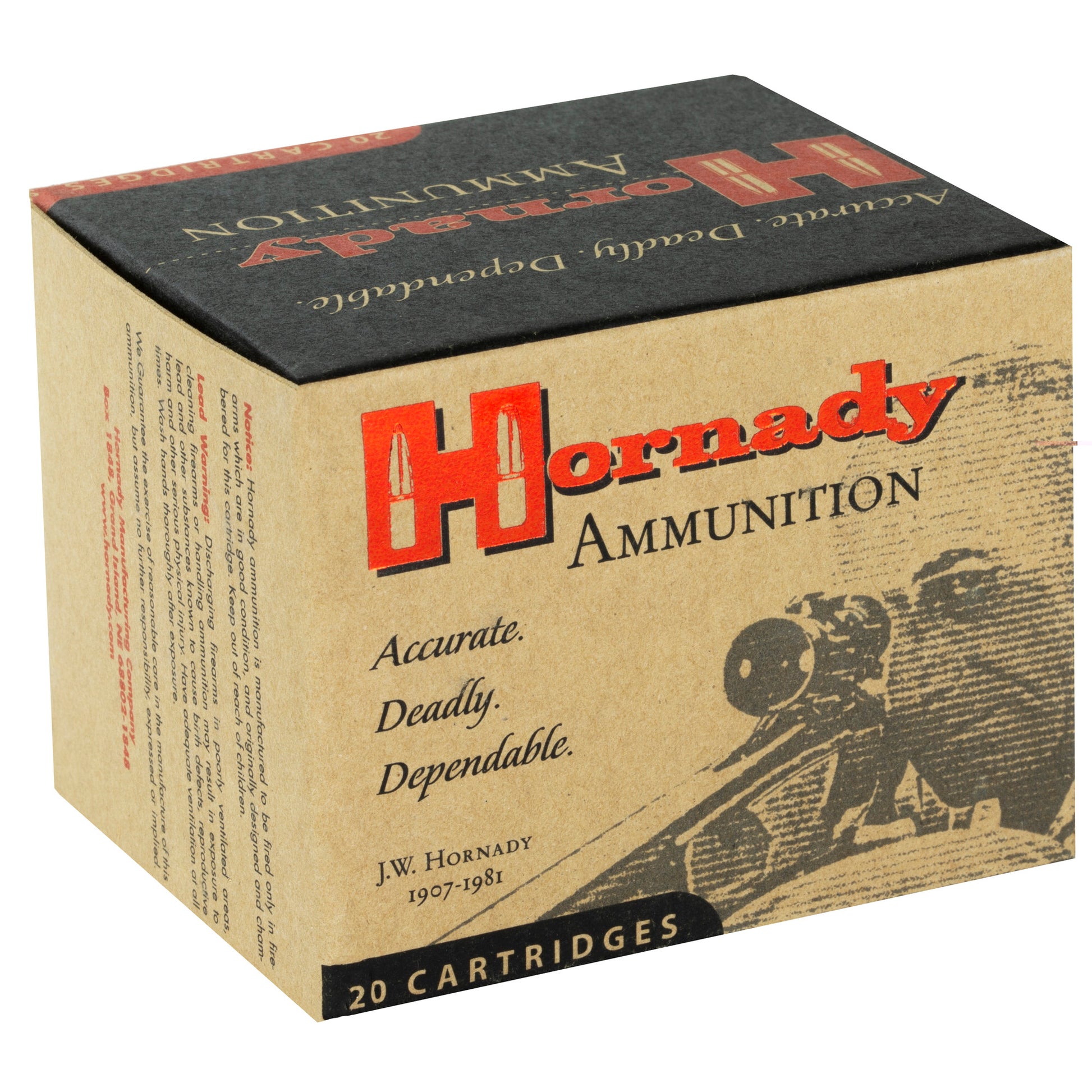 Hornady Ammunition, .500 S&W, Magnum, Mag, 300 Grain, Flextip, FTX, 20 Rounds per Box