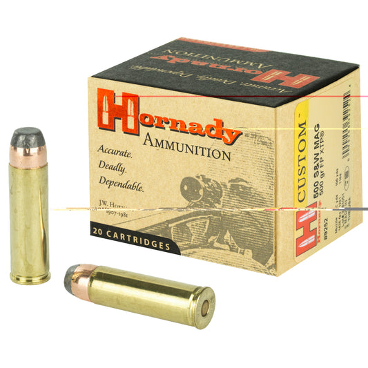 Hornady 500 S&W 500Gr XTP Flat Point (20 Round Box)