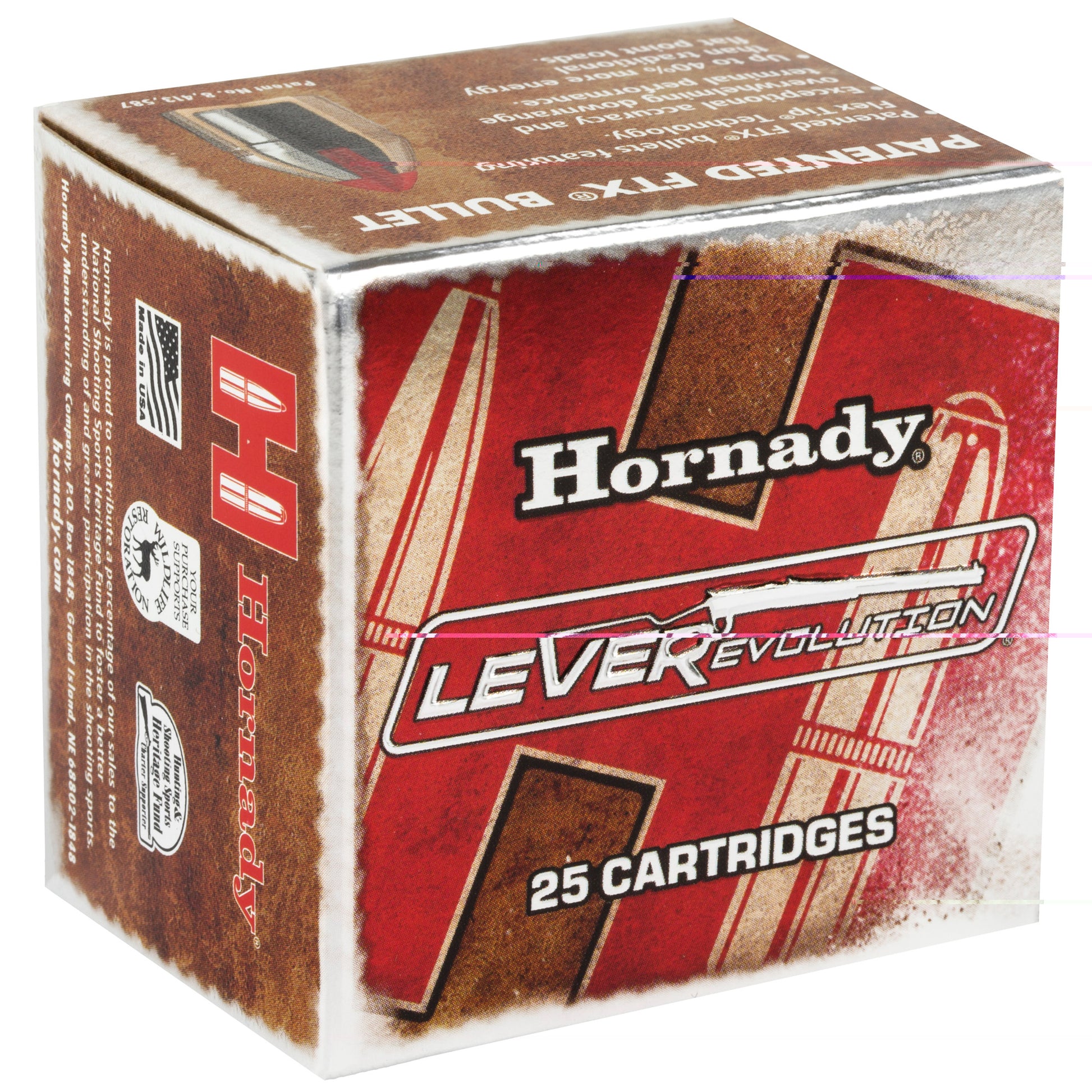 Hornady, LEVERevolution, .357 Magnum, 140 Grain | Flextip, FTX | 25 Rounds per Box