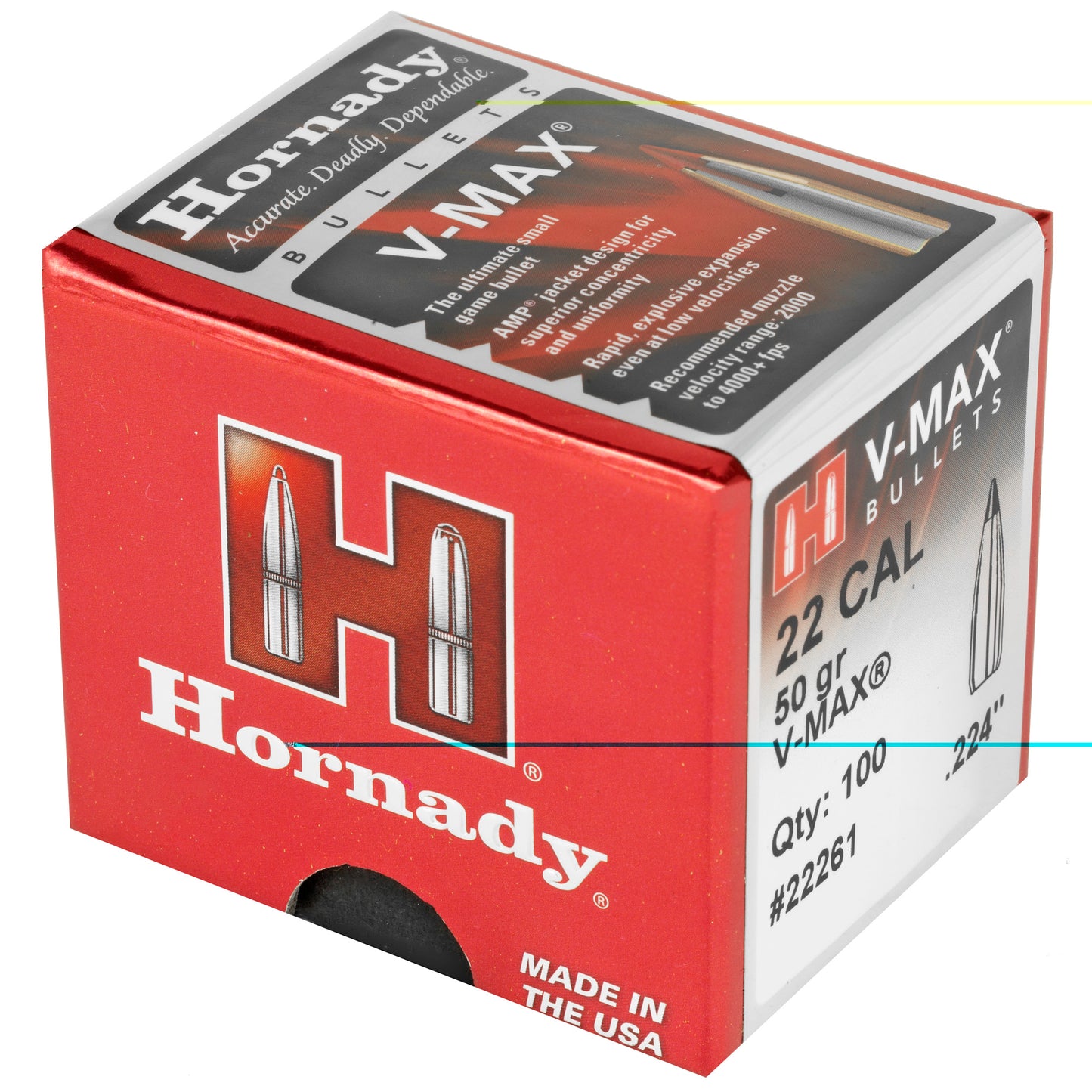 Hrndy V-max 22 Cal .224 50gr 100ct