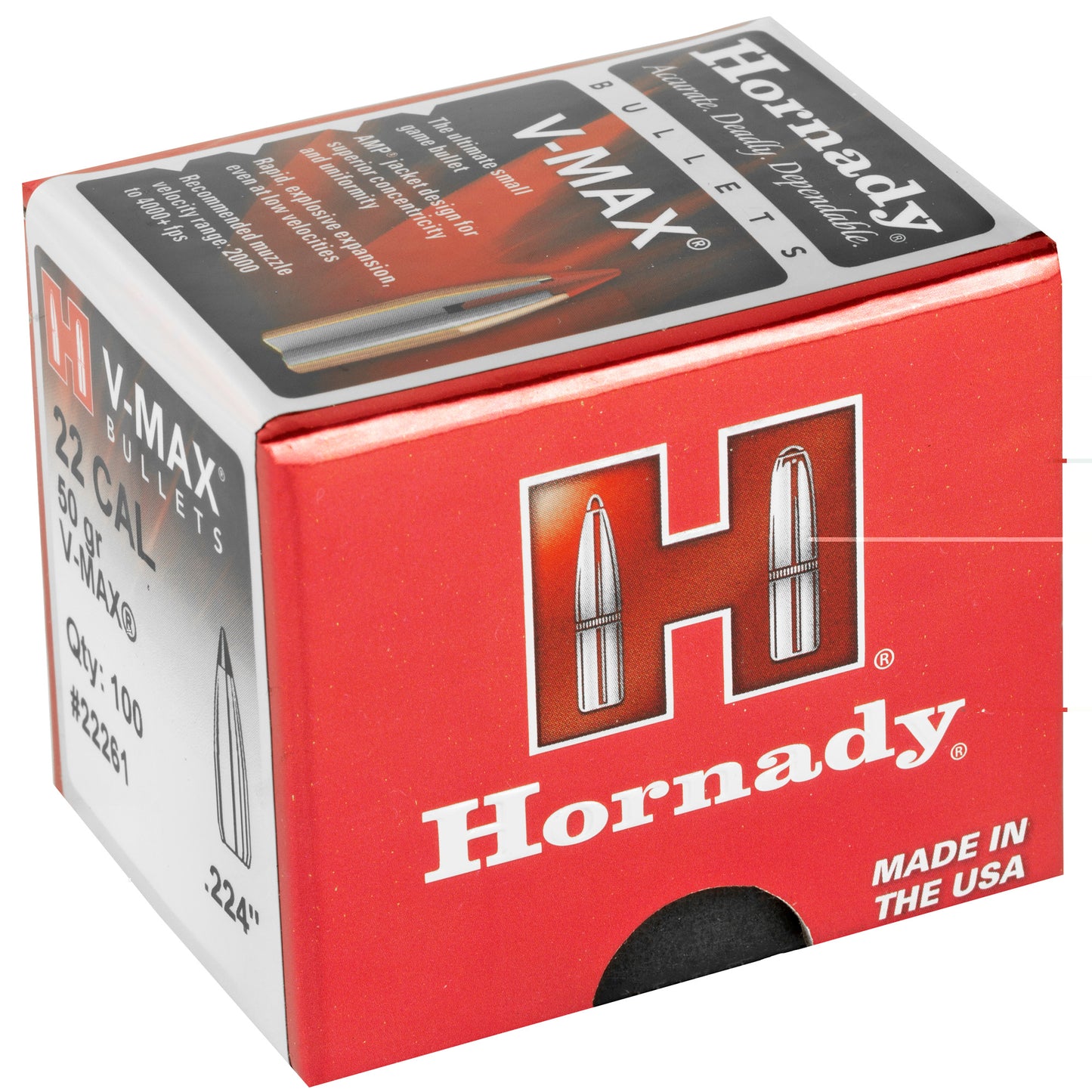 Hrndy V-max 22 Cal .224 50gr 100ct