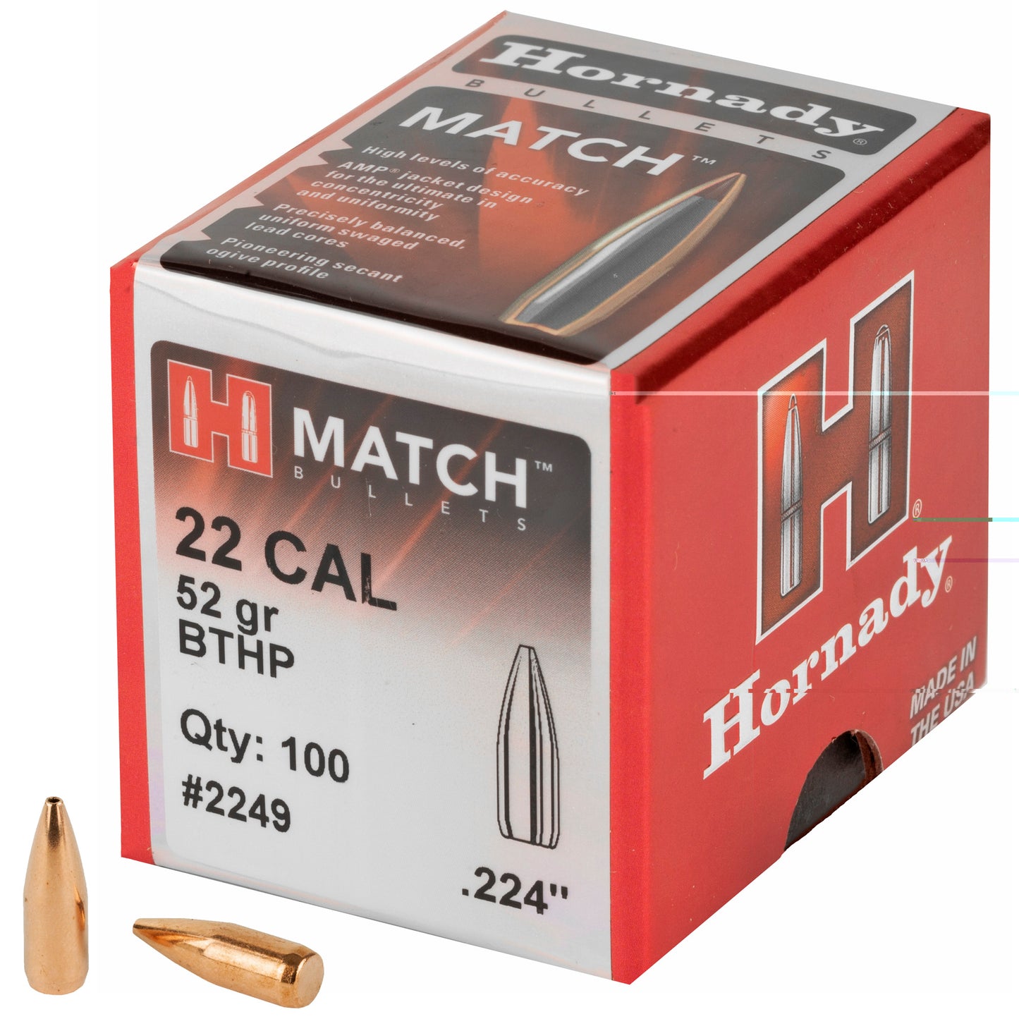 Hrndy Match 22cal .224 52gr 100ct