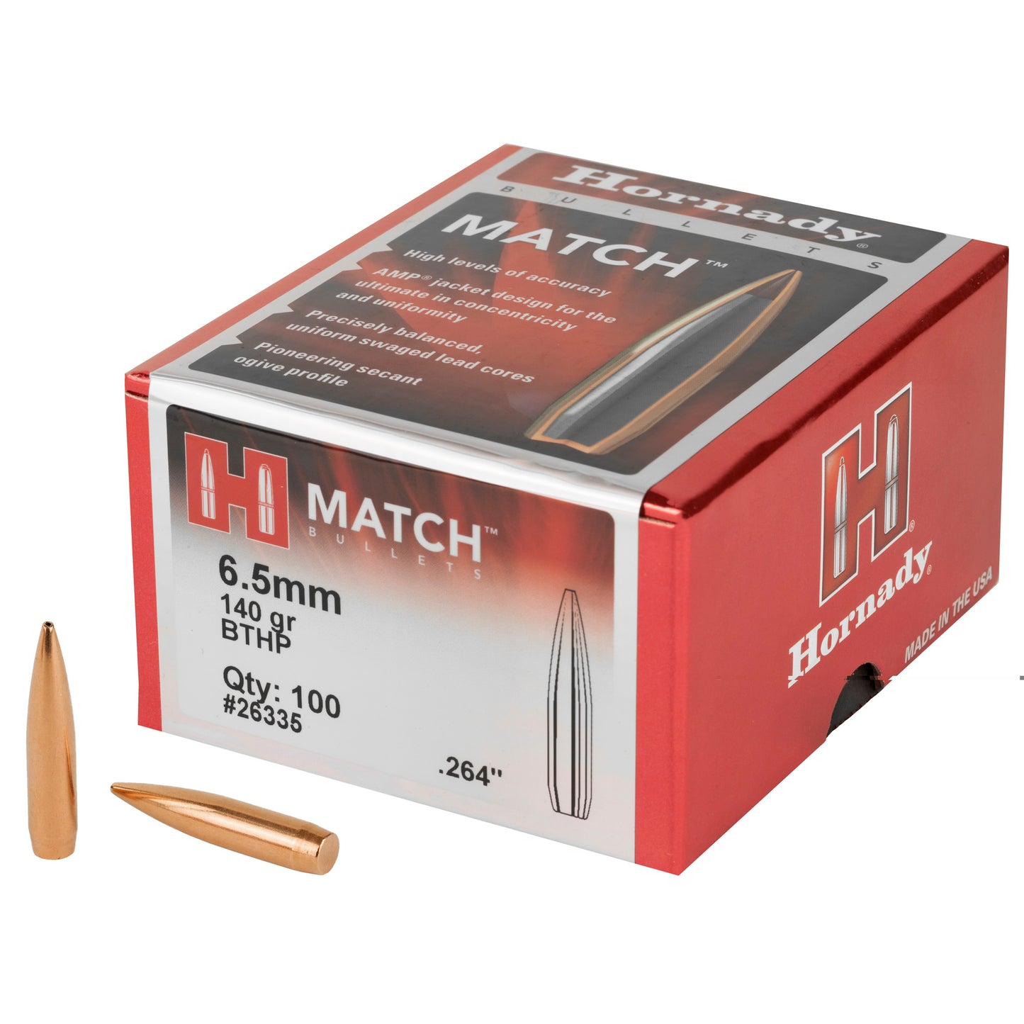 Hrndy Match 6.5mm .264 140gr 100ct