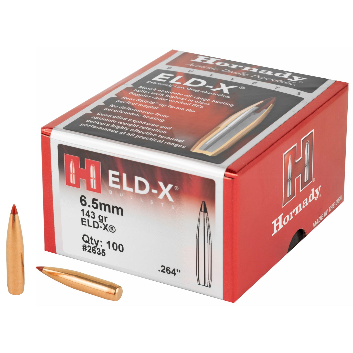 Hrndy Eld-x 6.5mm .264 143 Gr 100ct