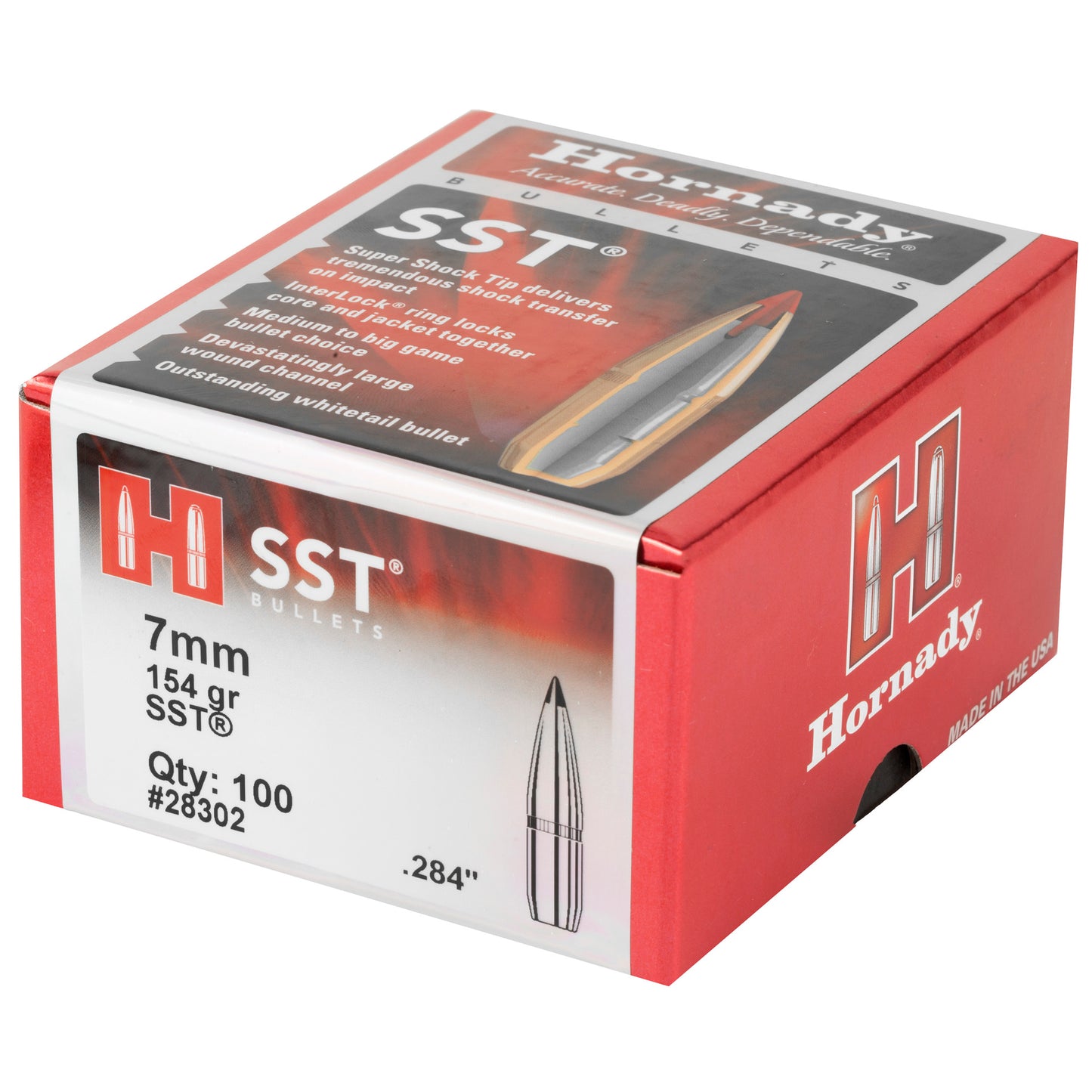 Hrndy Sst 7mm .284 154gr 100ct