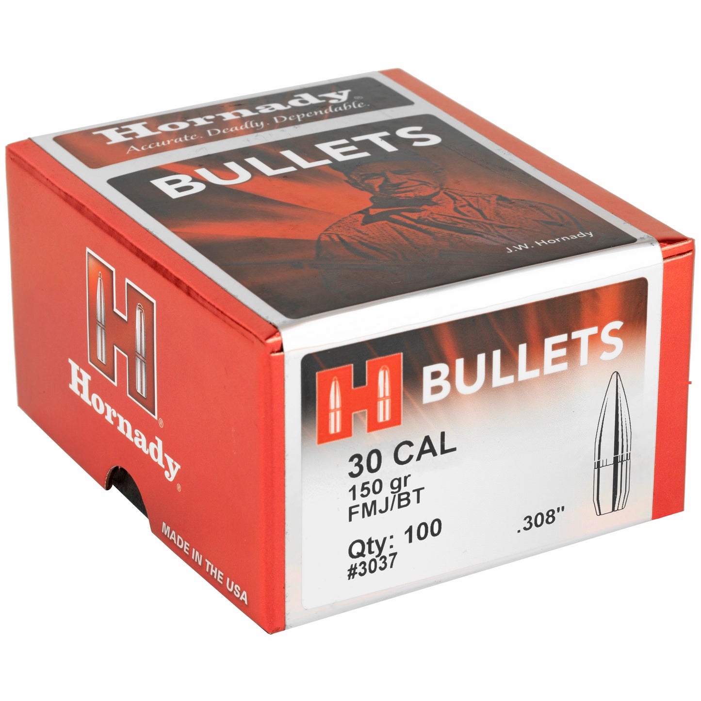 Hrndy Fmj-bt 30cal .308 150gr 100ct