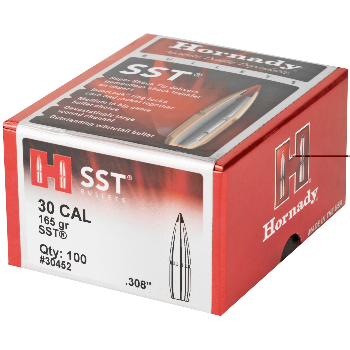 Hrndy Sst 30cal .308 165gr 100ct