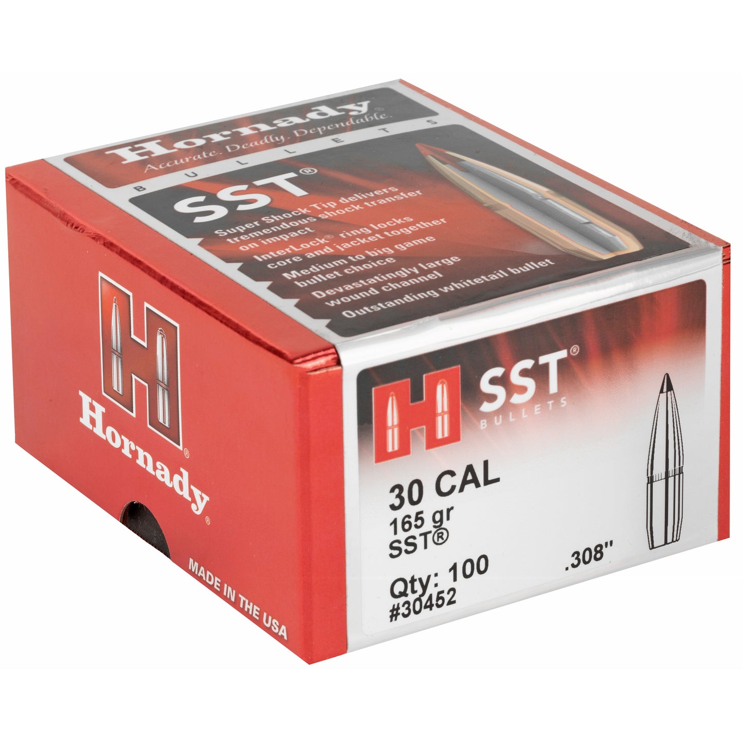 Hrndy Sst 30cal .308 165gr 100ct