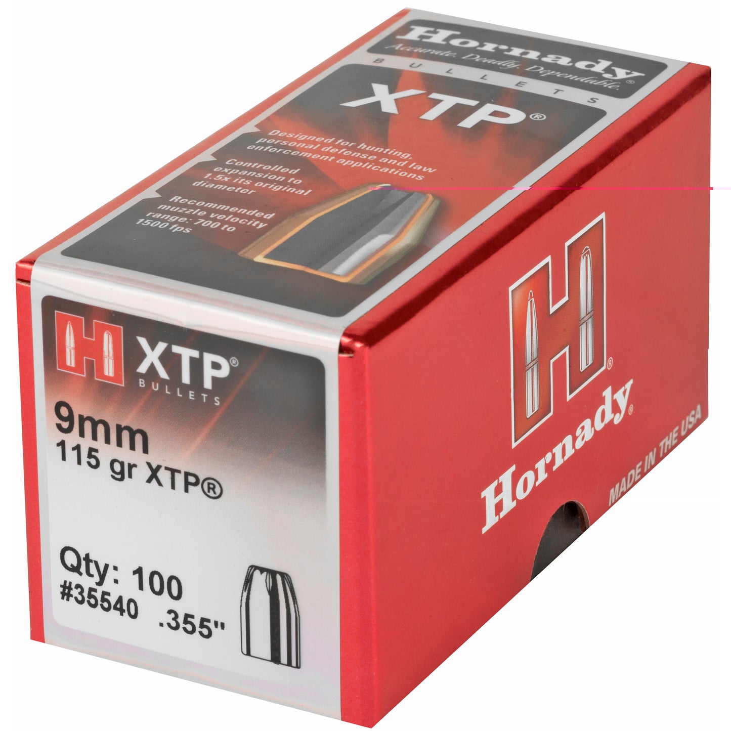 Hrndy Xtp 9mm .355 115gr 100ct