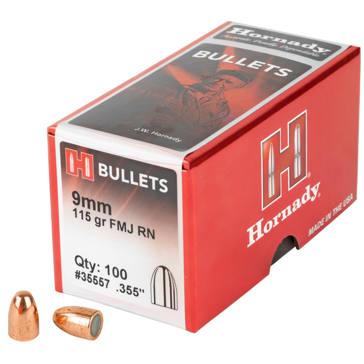 Hrndy Fmj-rn 9mm .355 115gr 100ct