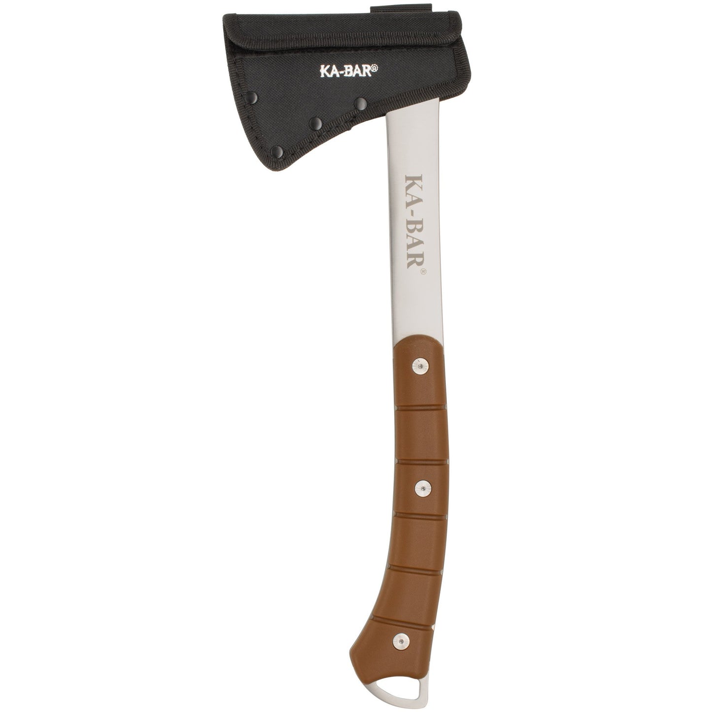 Kbar Hatchet Hawk W/ Poly Shth Brown