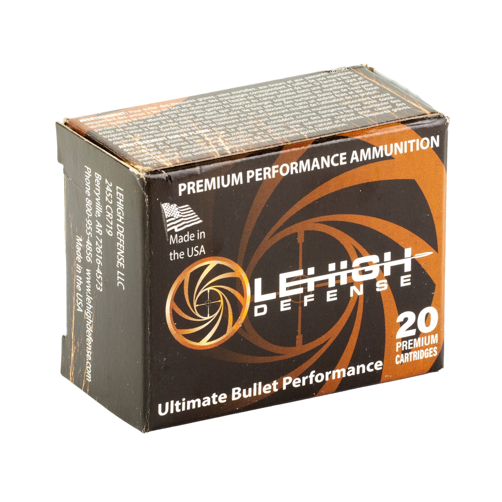 Lehigh Defense, 9mm, 90 Grain | Extreme Defense, XD | 20 Round Box 