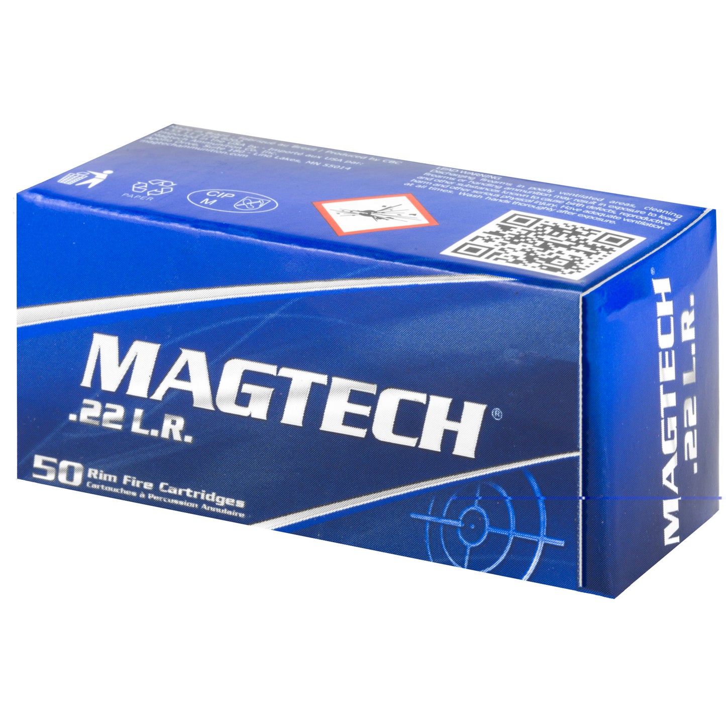 Magtech, Rimfire, 22 LR, 40Gr, Lead Round Nose, 50 Rounds Per Box