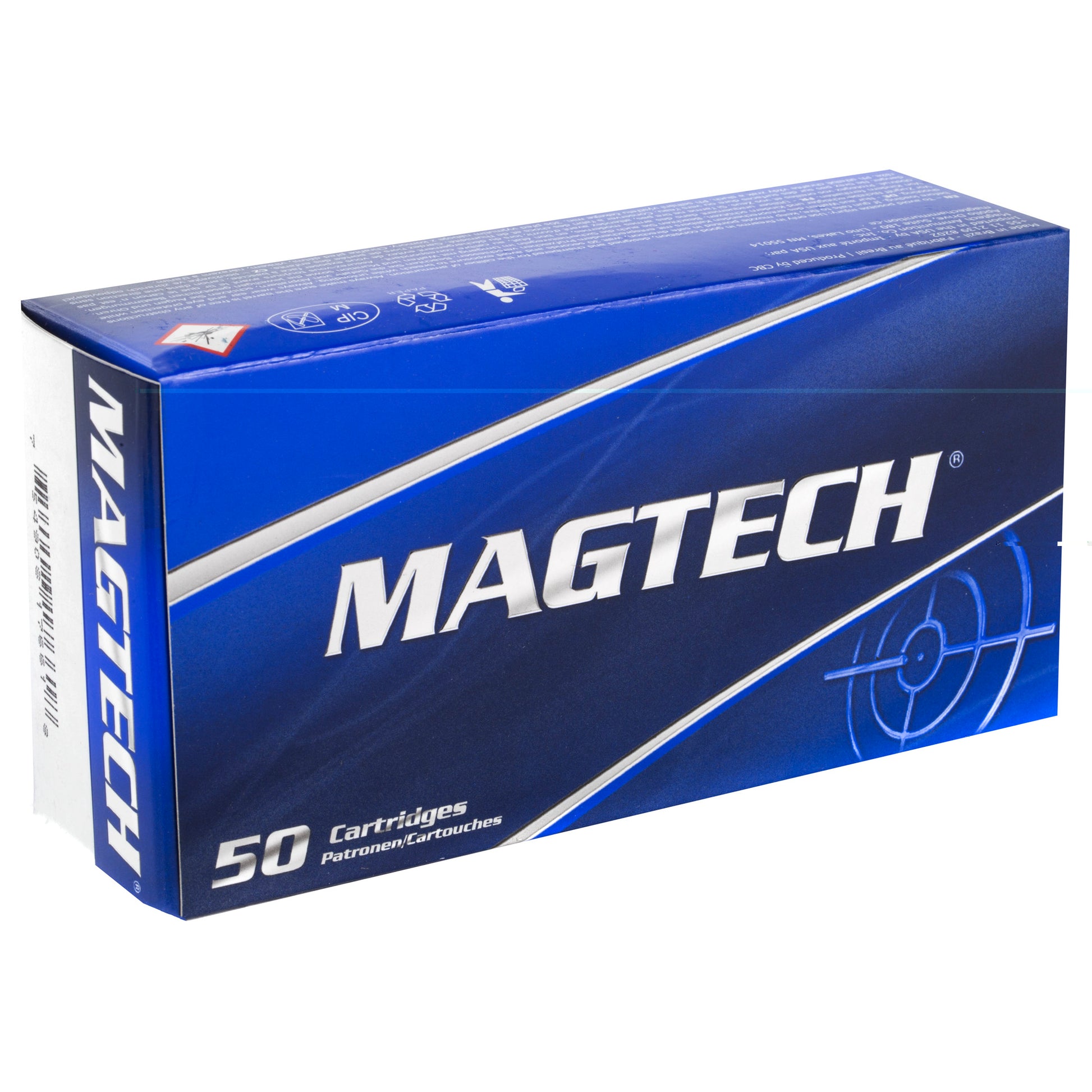 Magtech, .40 S&W, 165 Grain | Full Metal Jacket Flat, FMJ-Flat | 50 Rounds per Box