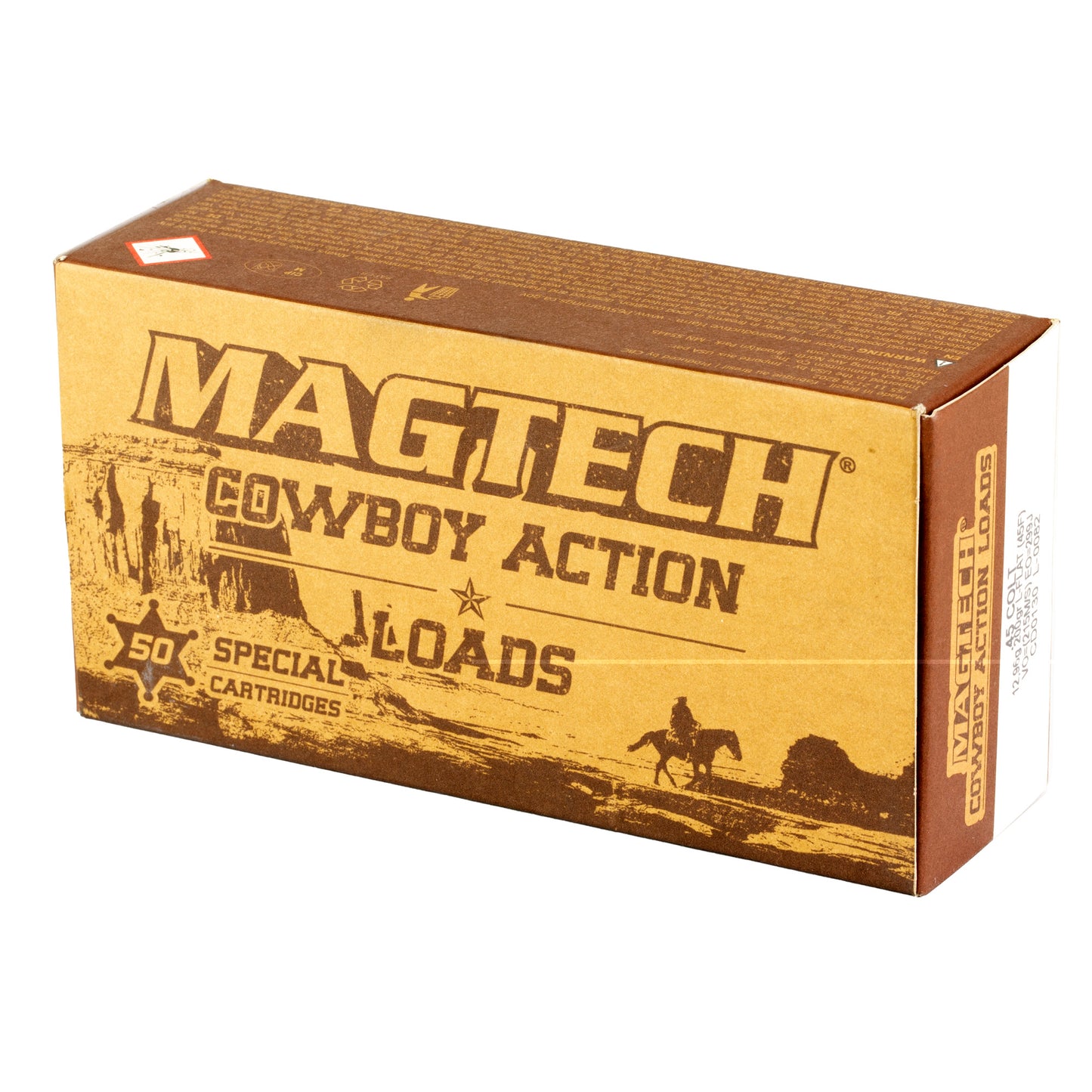 Magtech, Cowboy Action Loads, .45 Colt, 200 Grain | Lead Flat Nose,  L-Flat | 50 Rounds per Box 