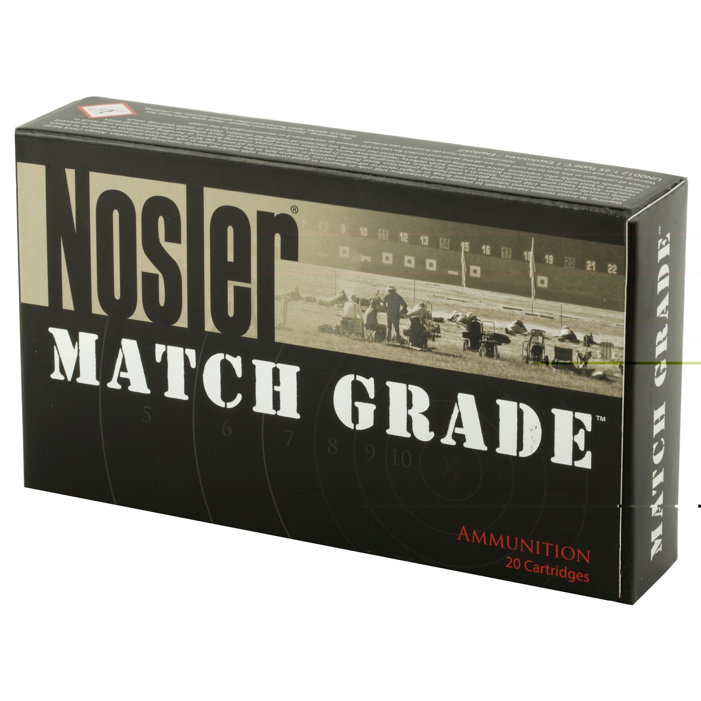 Nosler, Rifle, 308WIN, 168 Grain, Custom Competition, 20 Round Box