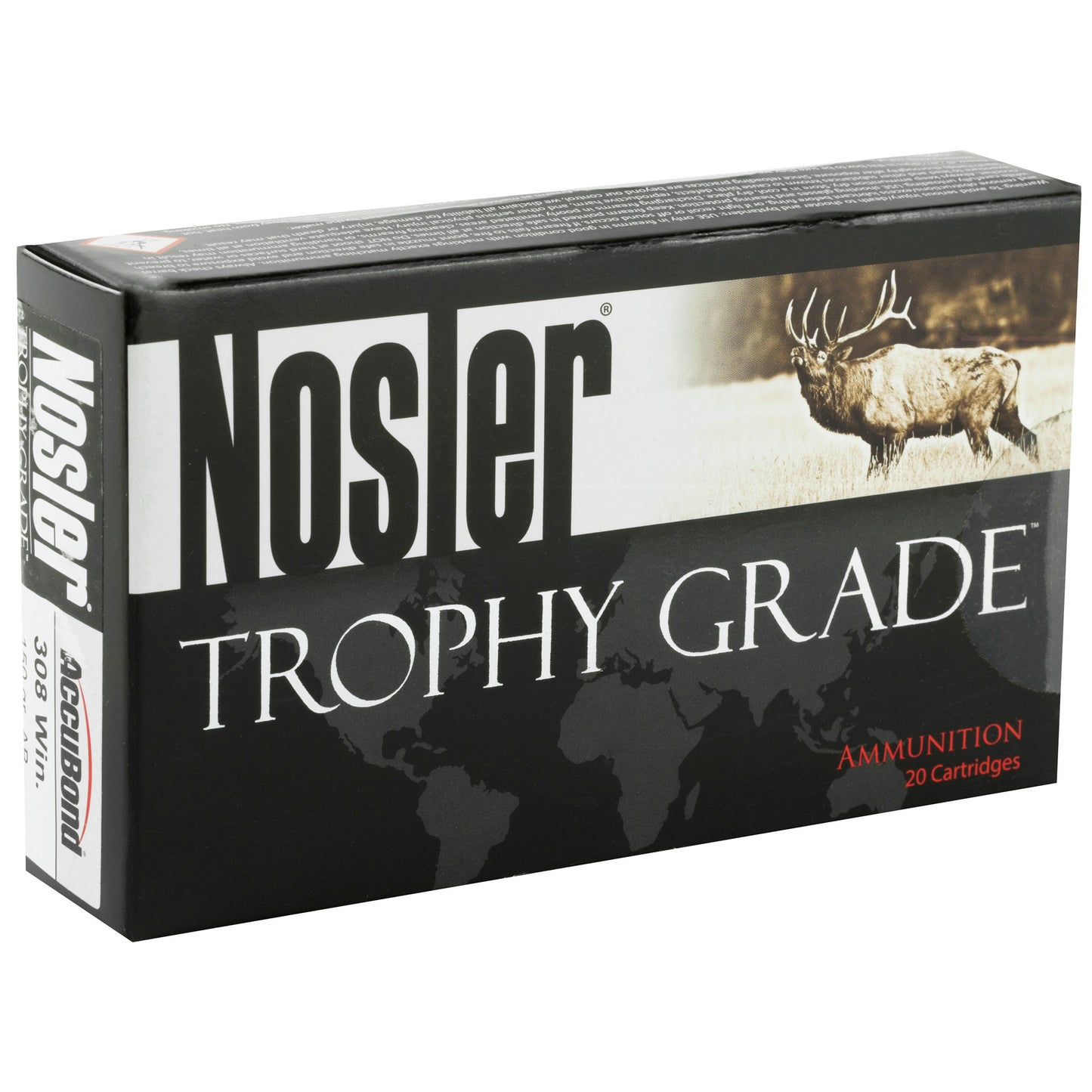 Nosler, Rifle, 308 Win, 150 Grain, AccuBond, 20 Round Box