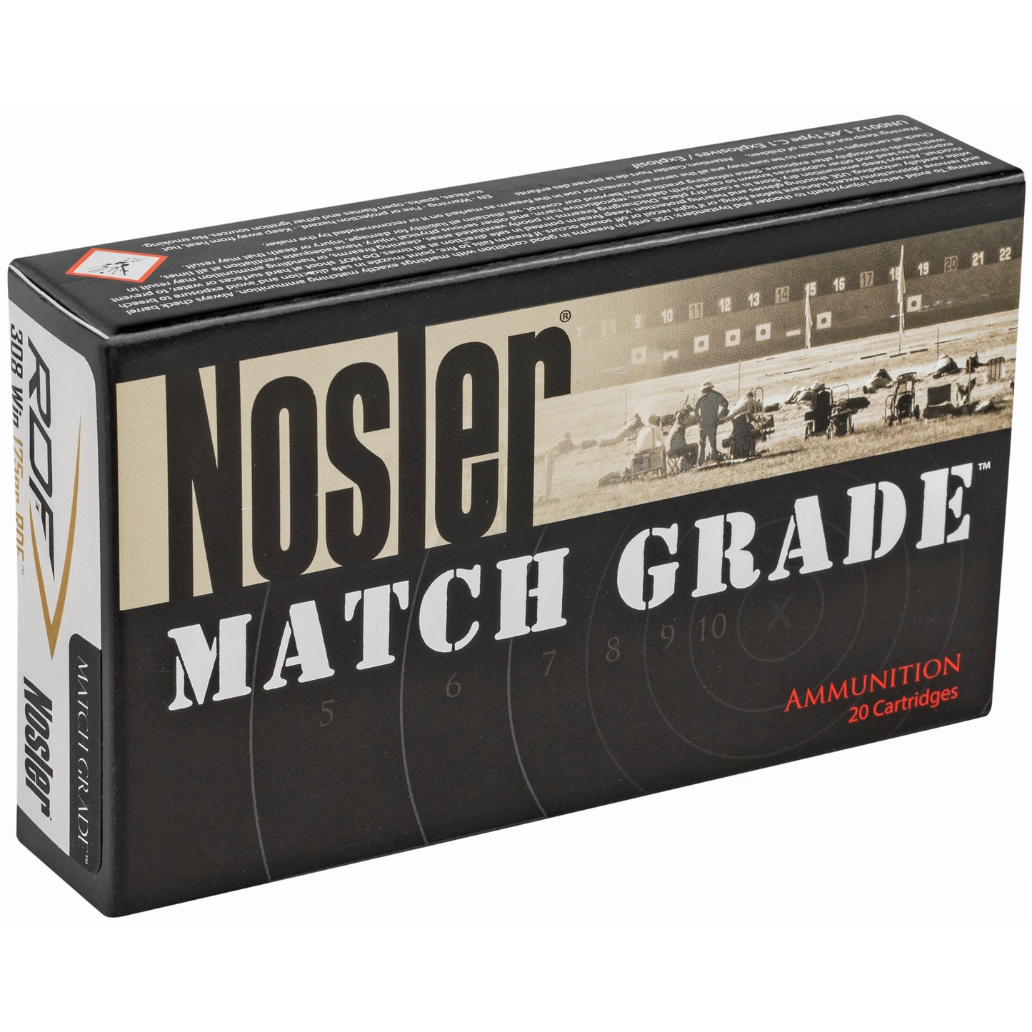 Nosler 308win 175gr Rdf Hpbt 20/200