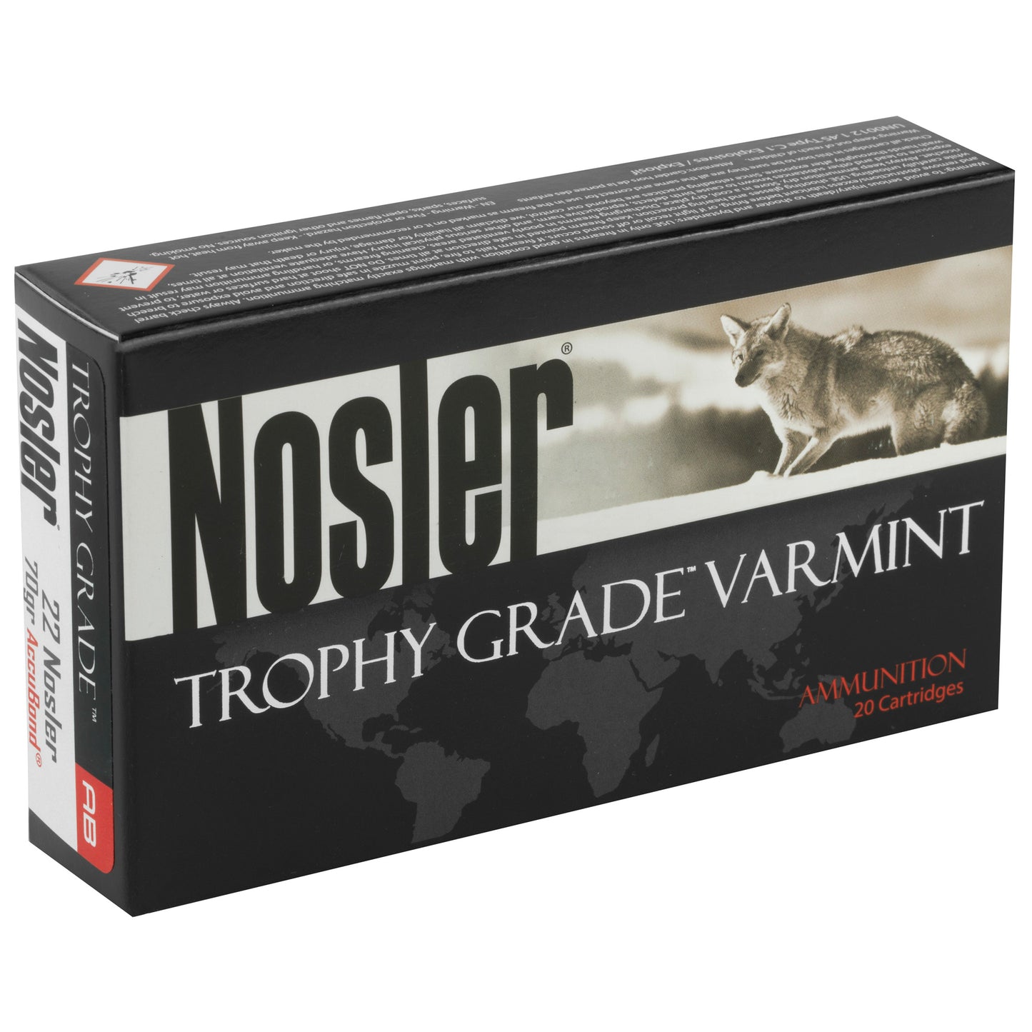 Nosler, Trophy, 22 Nosler, 70 Gr, AccuBond, 20 Rounds Box