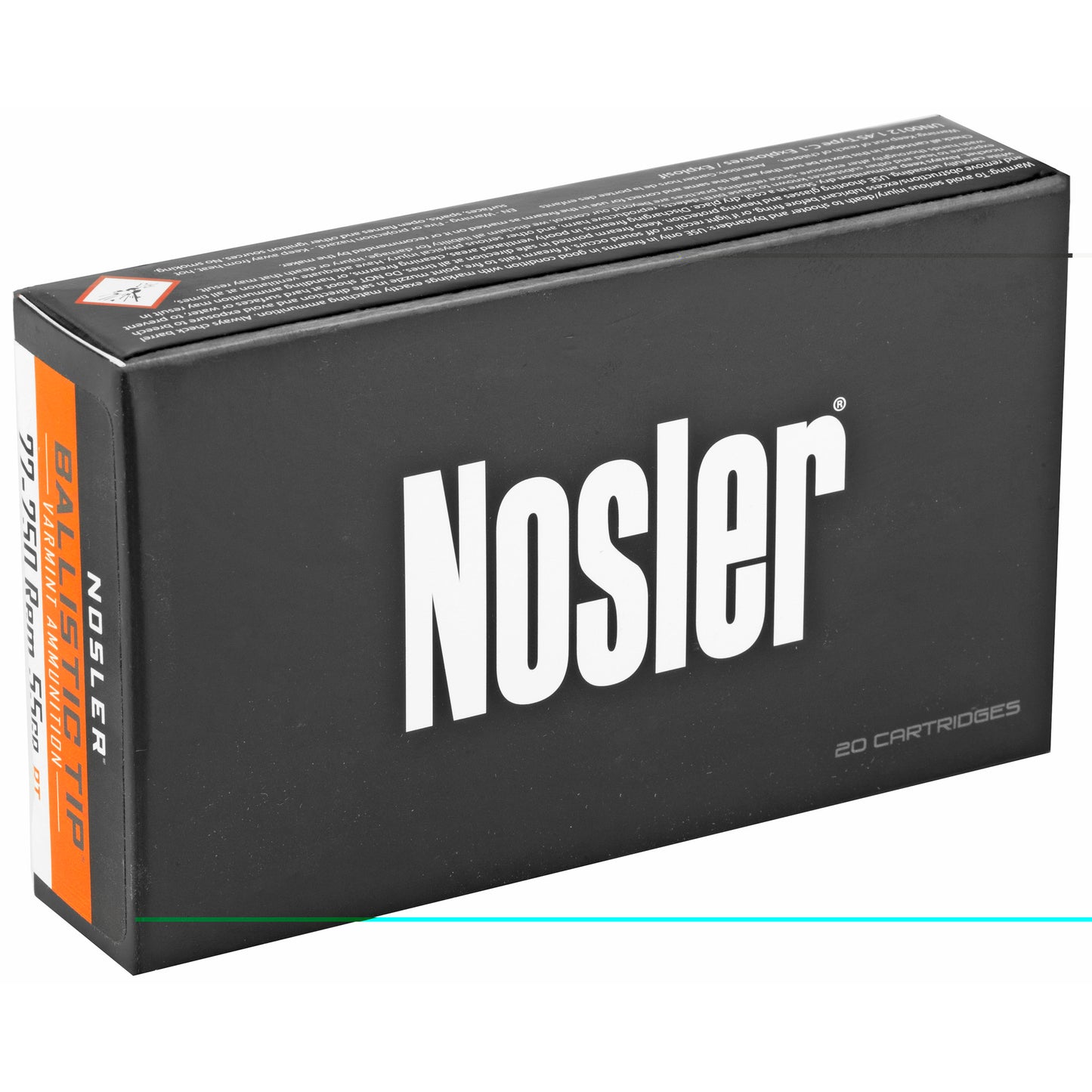 Nosler 22-250 55gr Bt 20/200