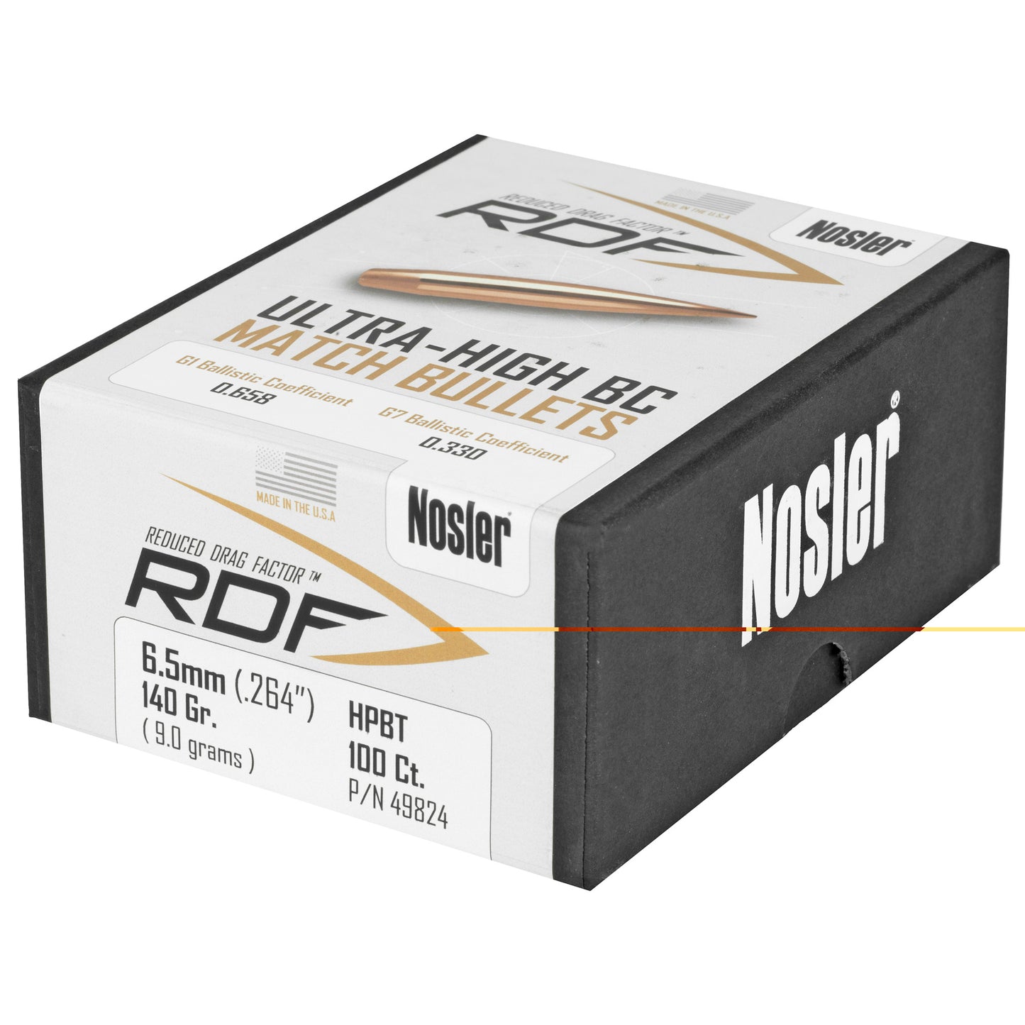 Nosler Rdf 6.5mm 140gr Hpbt 100ct