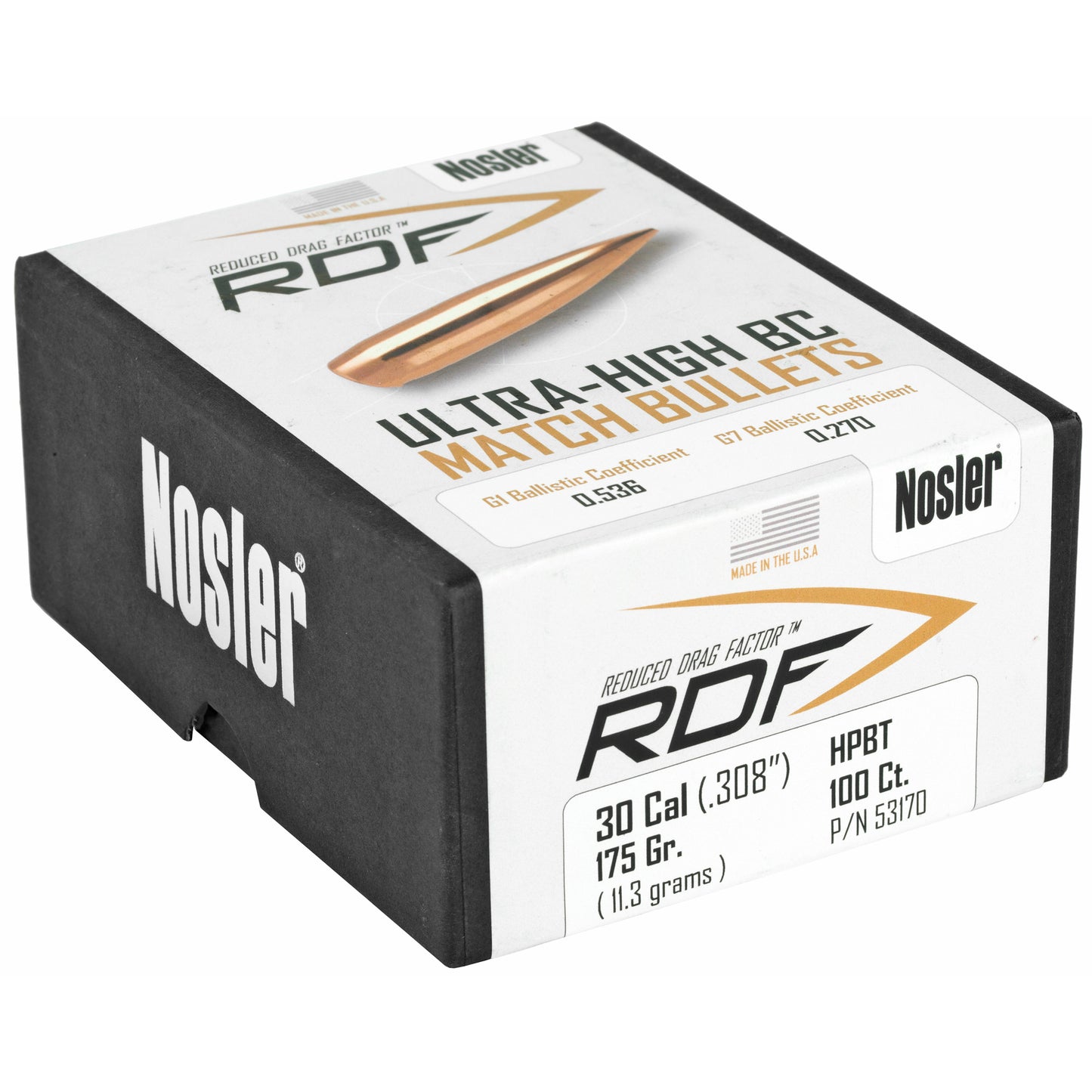 Nosler Rdf 30 175 Hpbt 100ct