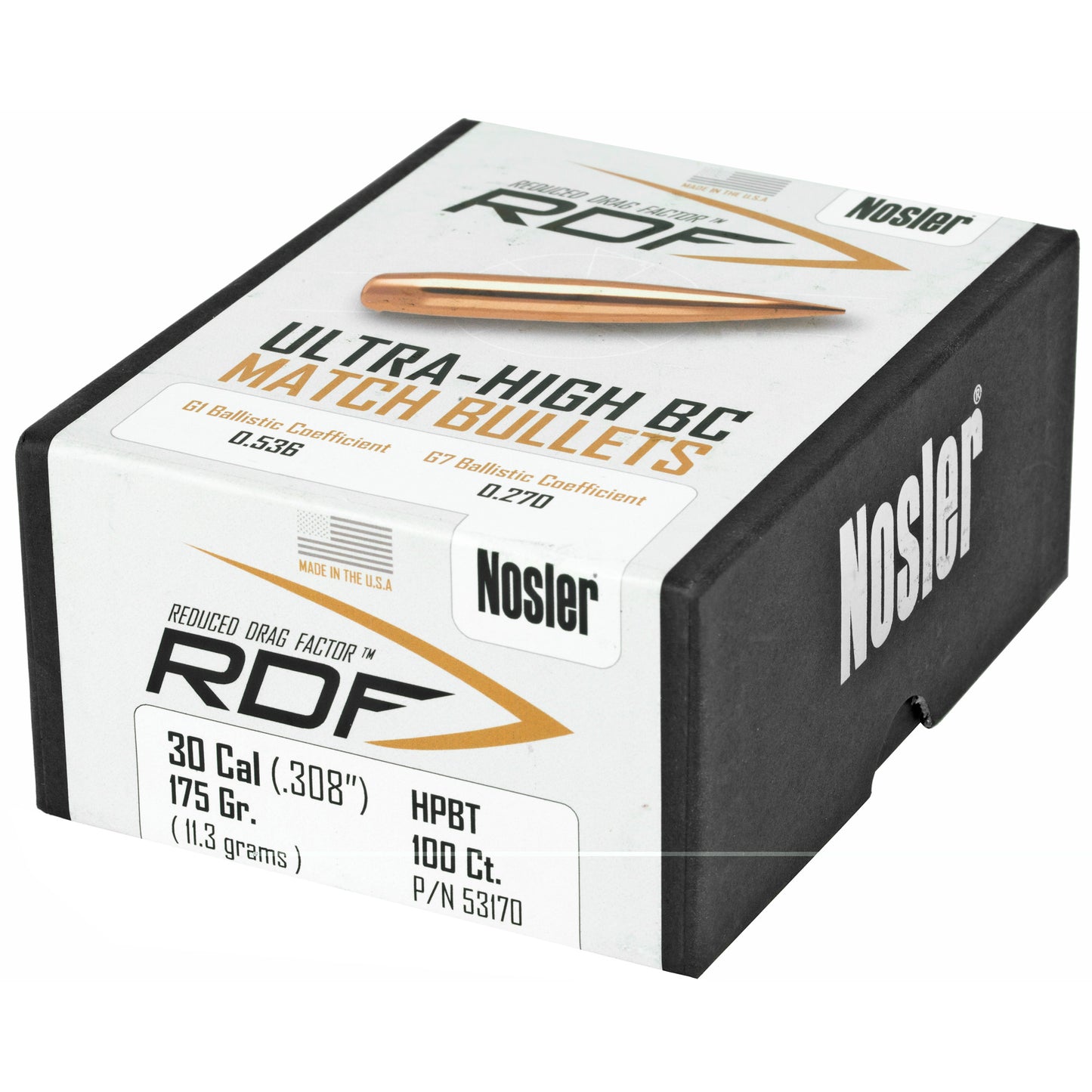 Nosler Rdf 30 175 Hpbt 100ct