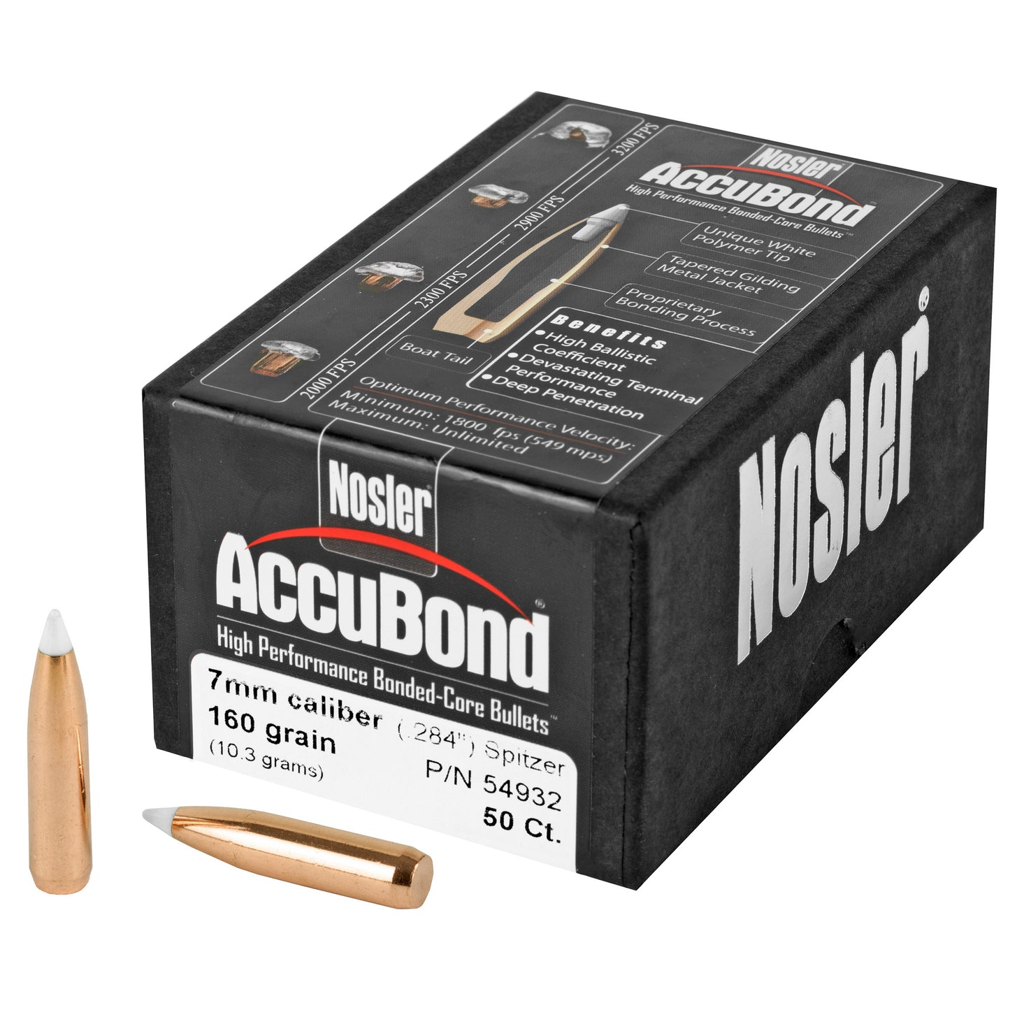 Nosler 7mm 160gr Accubond 50ct