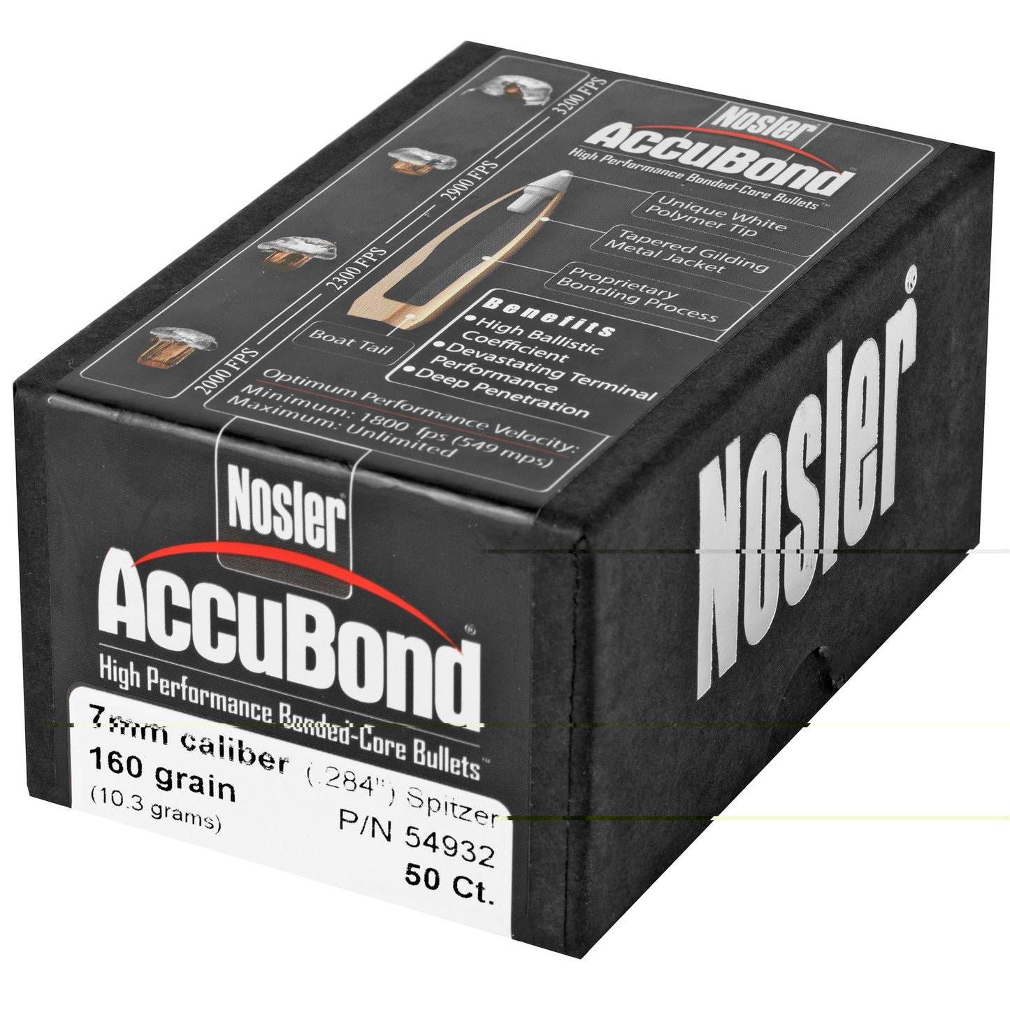 Nosler 7mm 160gr Accubond 50ct