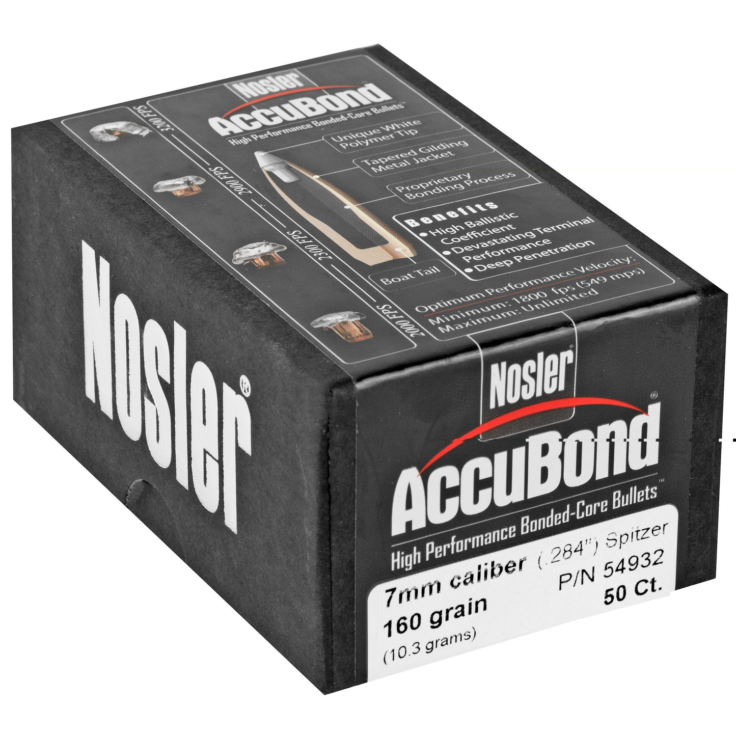 Nosler 7mm 160gr Accubond 50ct