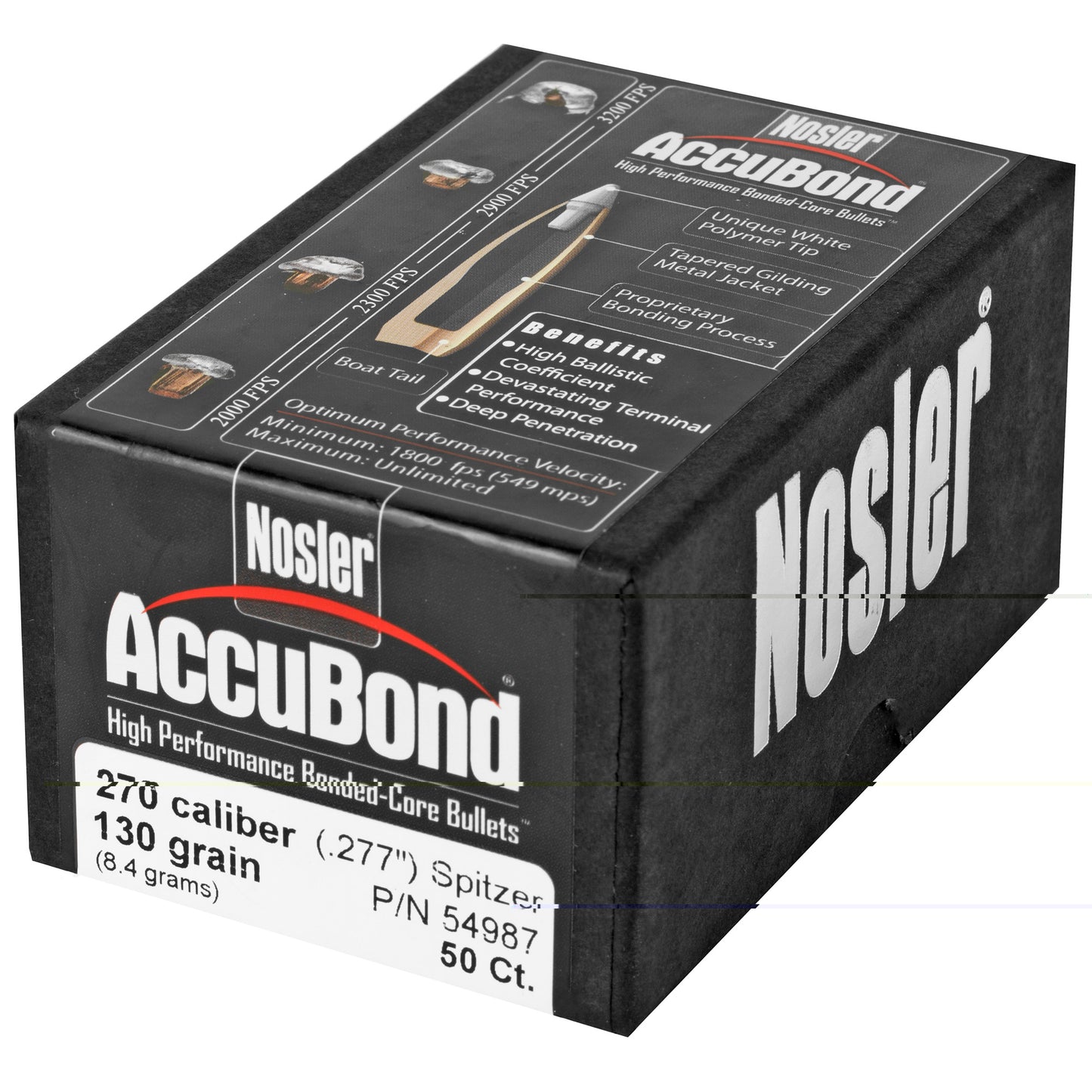 Nosler 270 Cal 130gr Accubond 50ct