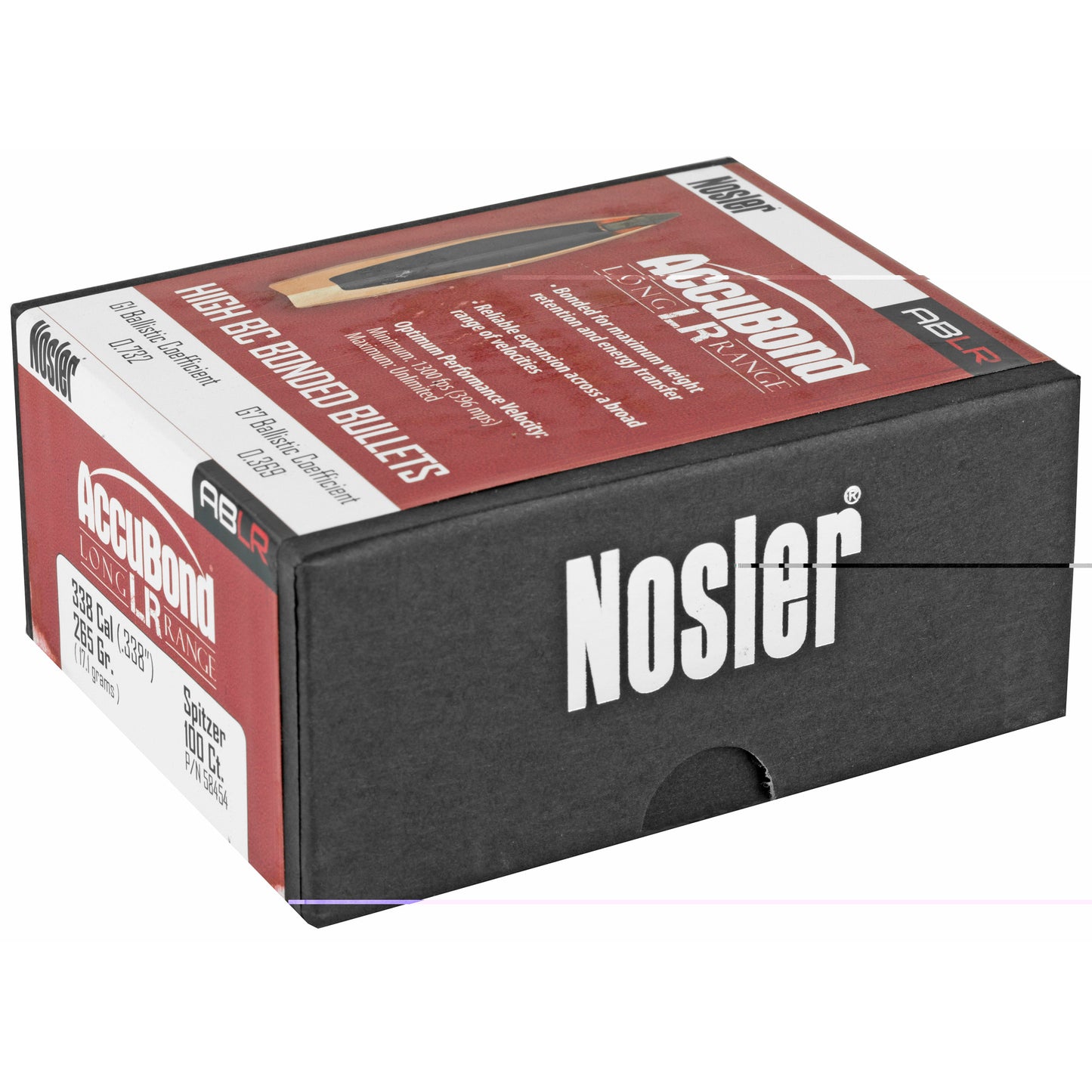 Nosler Ablr 338 Cal 265gr Sp 100ct