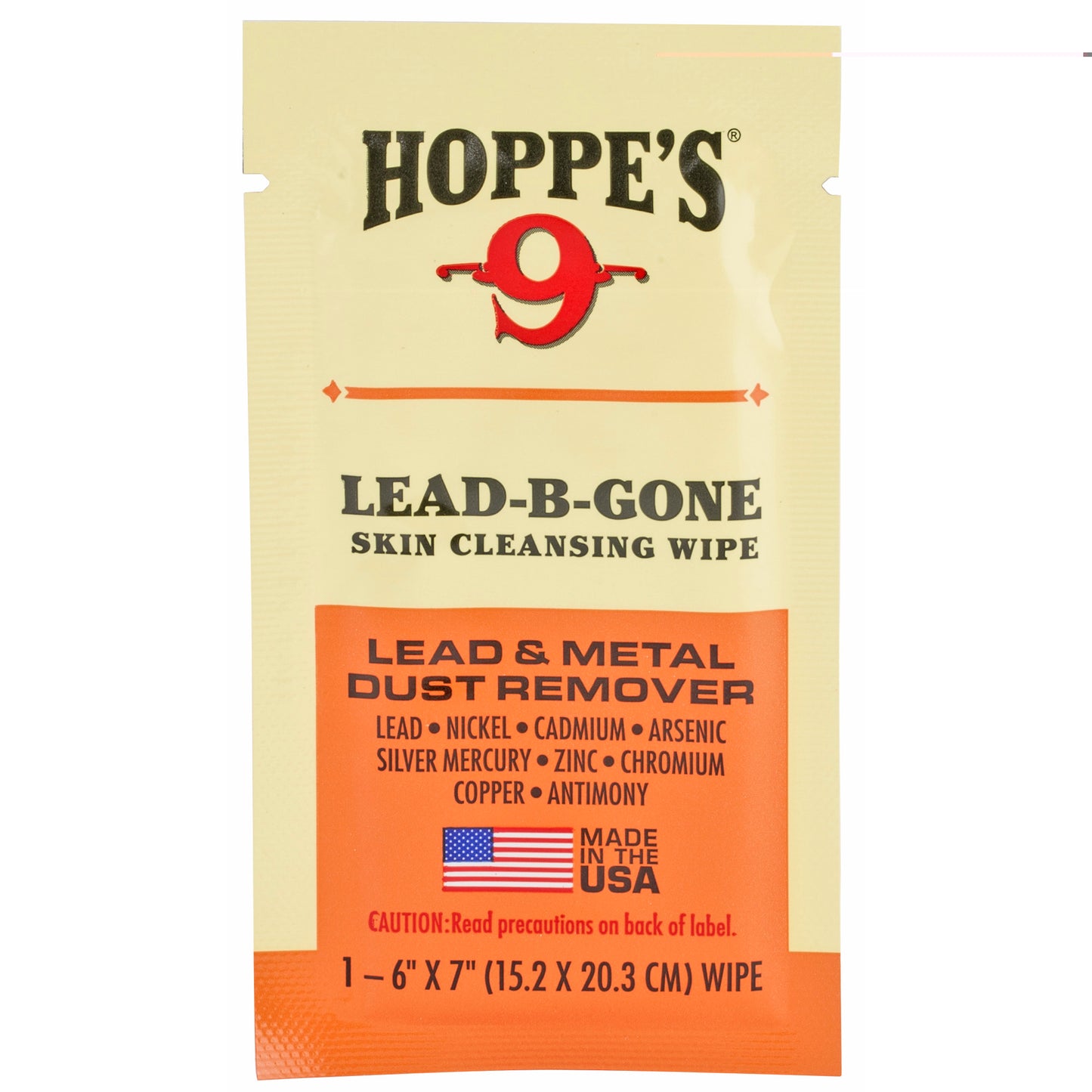 Hoppes Lead Be Gone Wipe 6 Count