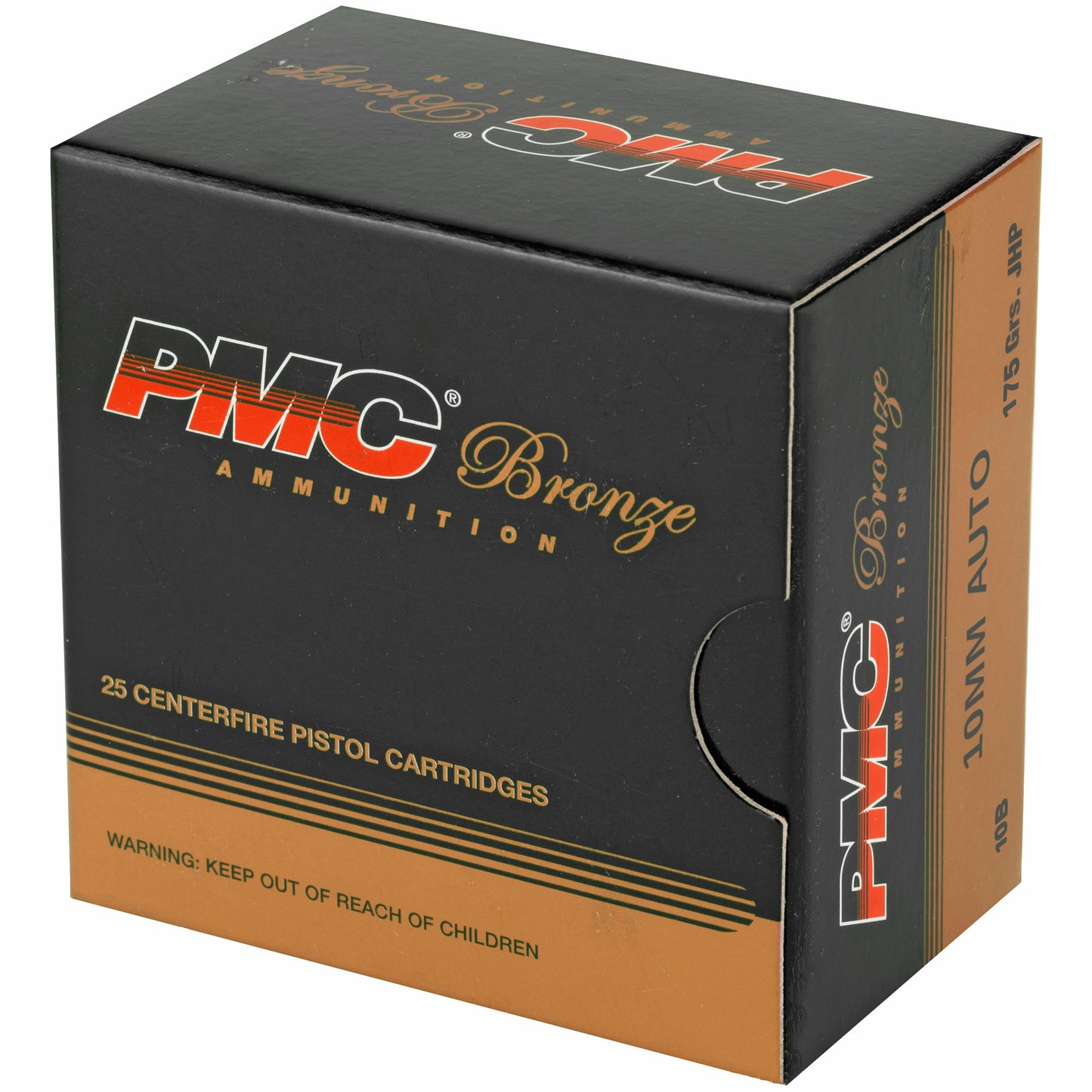 PMC Bronze 10mm, 170grain, Jacketed hollow point, JHP, 25 Rounds per Box