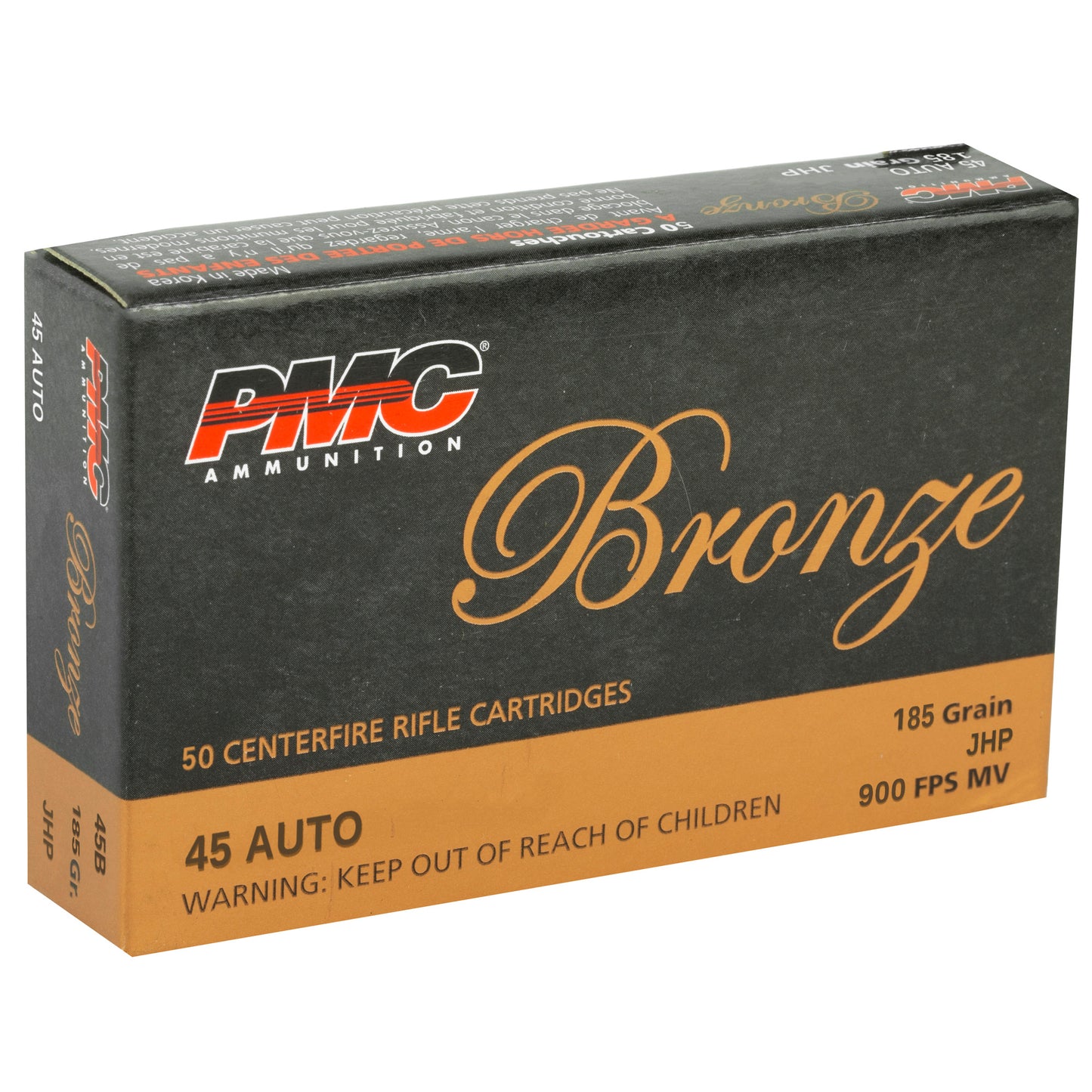 Pmc Brnz 45acp 185gr Jhp 50/1000