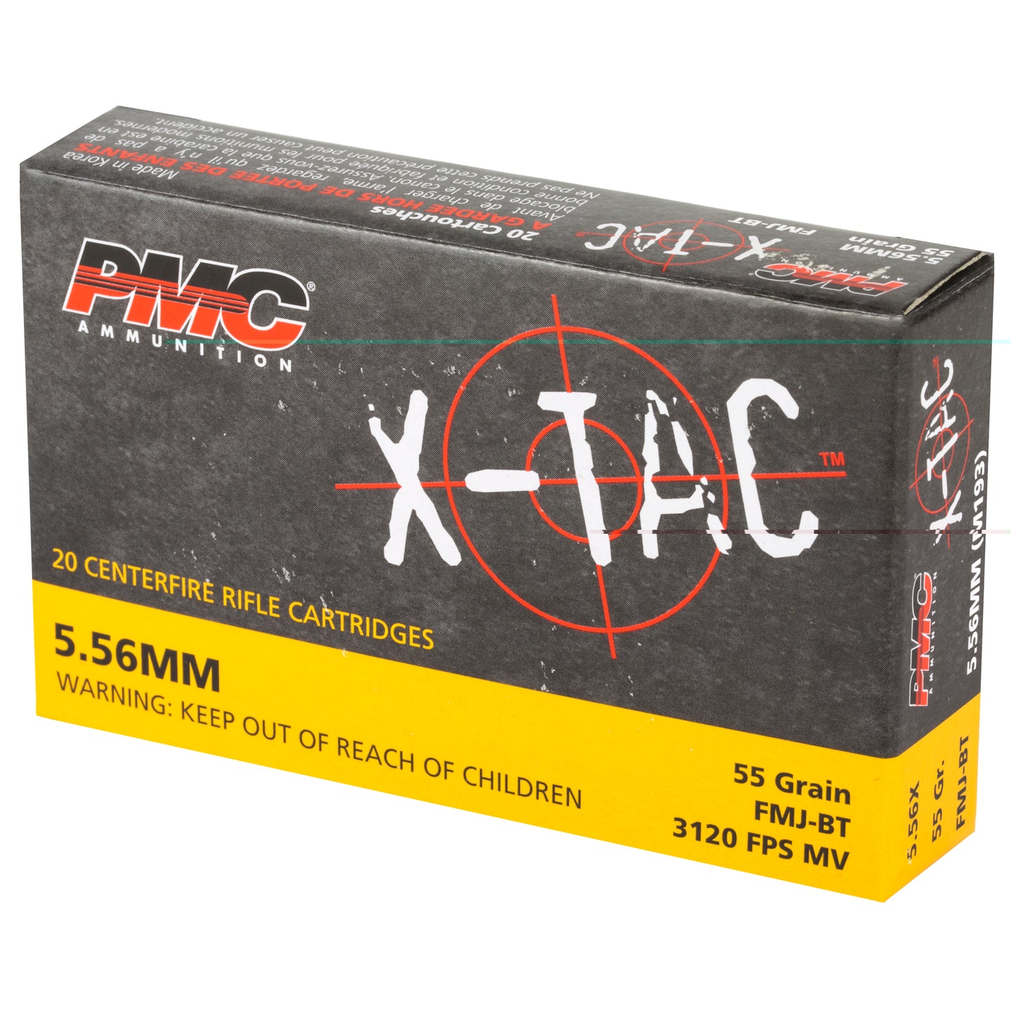 PMC Ammunition, XTAC, 556NATO, 55 Grain | FMJ |  (20 Round Box)