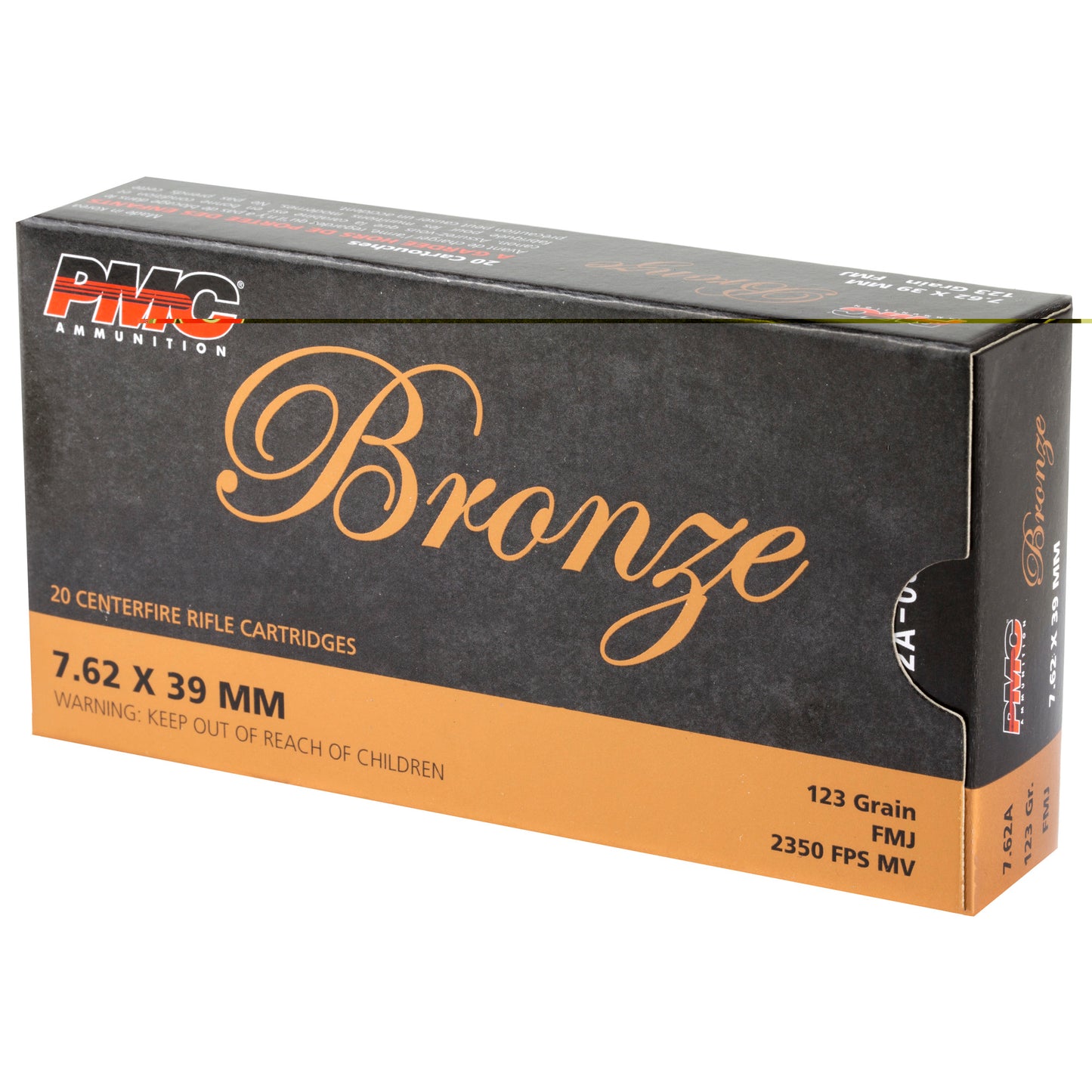 Pmc Brnz 7.62x39 123gr Fmj 20/500