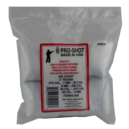 Pro-shot Patch 270-38 Cal 2" 250pk