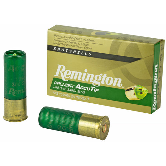 Remington, AccuTip, 12 Gauge, 2.75", 385 Grain, Sabot Slug  (5 Round Box)