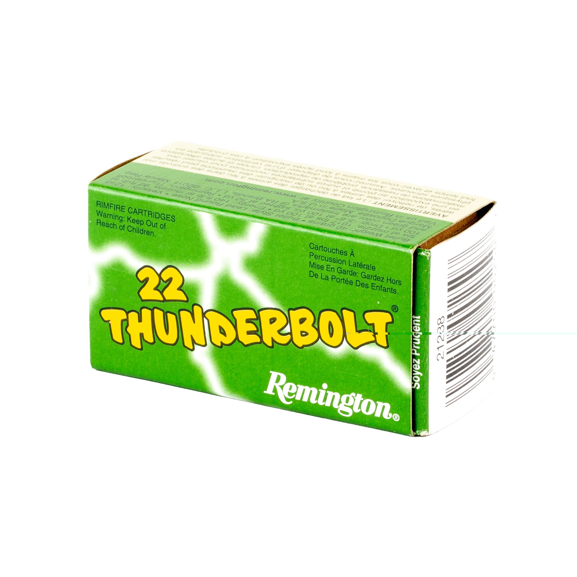 Remington, Thunderbolt, 22 LR, 40 Grain, Lead Round Nose, 50 Round Box