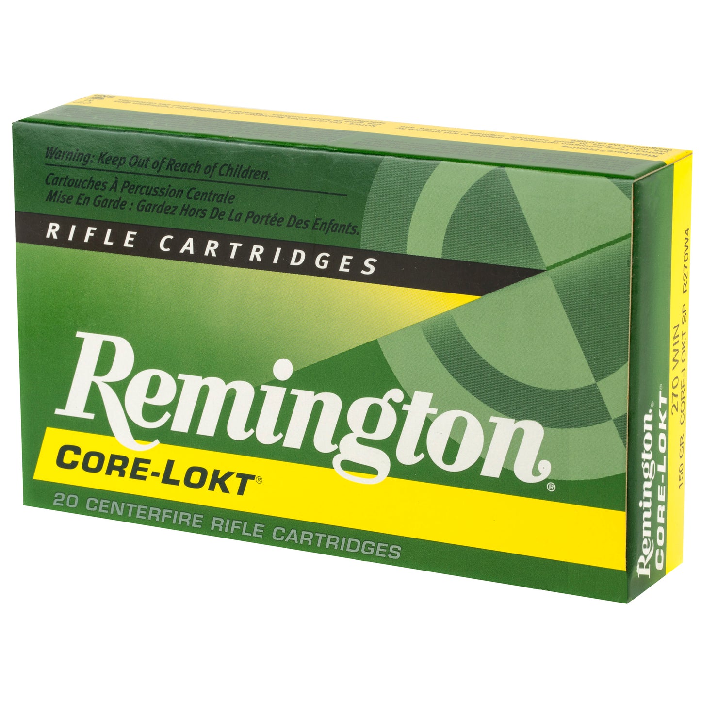 Remington, Core Lokt, 270 Winchester, 150 Grain | SP |  (20 Round Box)