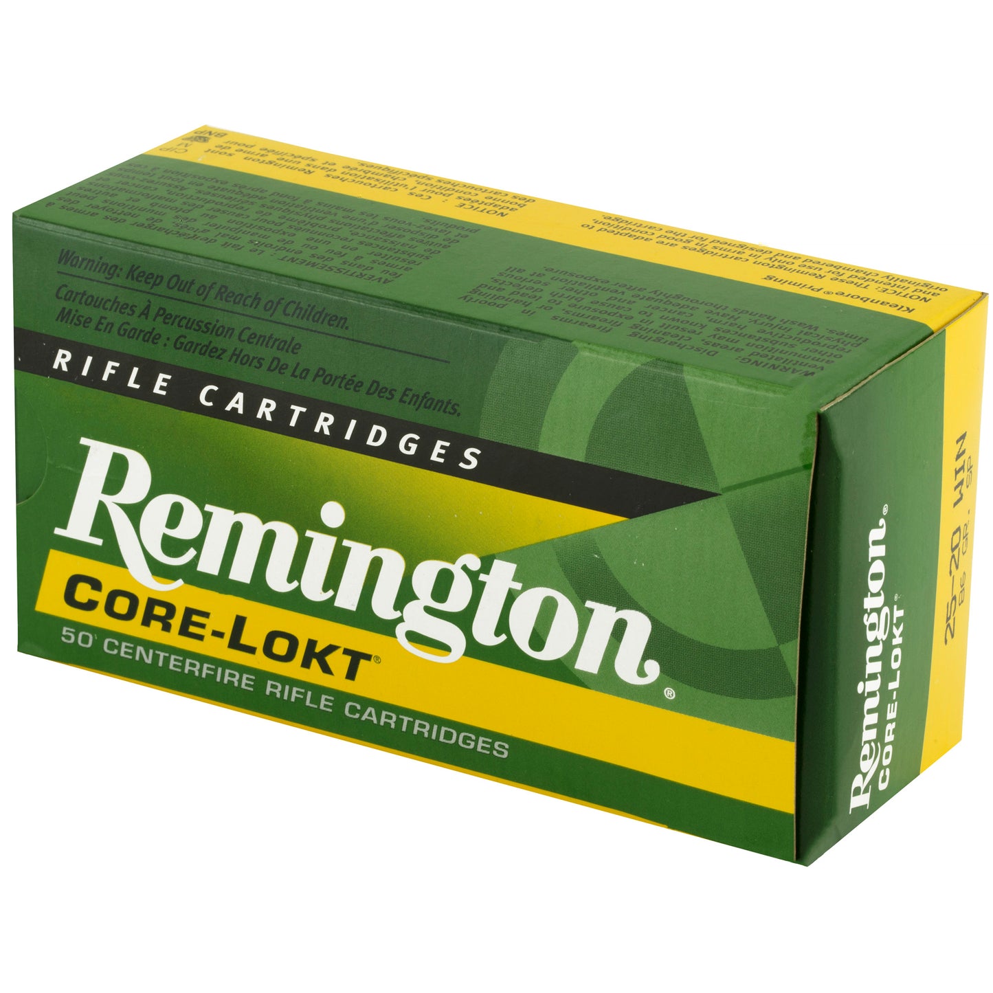 Remington, Core Lokt, 25-20 Winchester, 86 Grain | SP |  (50 Round Box)