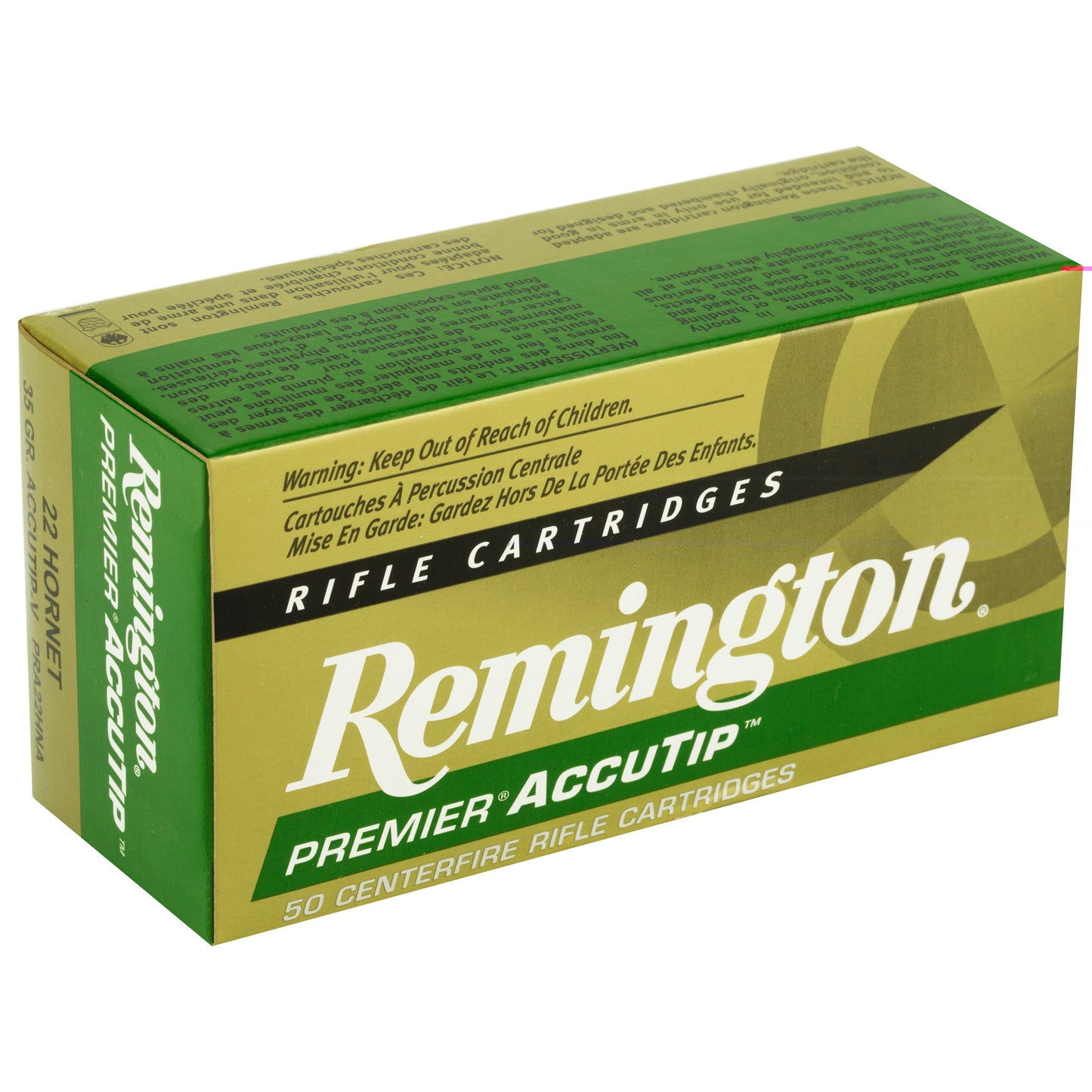 Remington Premier AccuTip 22hrn 35gr Abt 50 Round Box