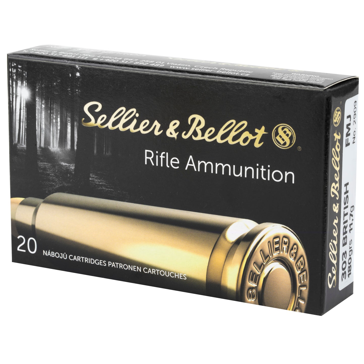 S&B 303 British 180Gr Full Metal Jacket (20 Round Box)